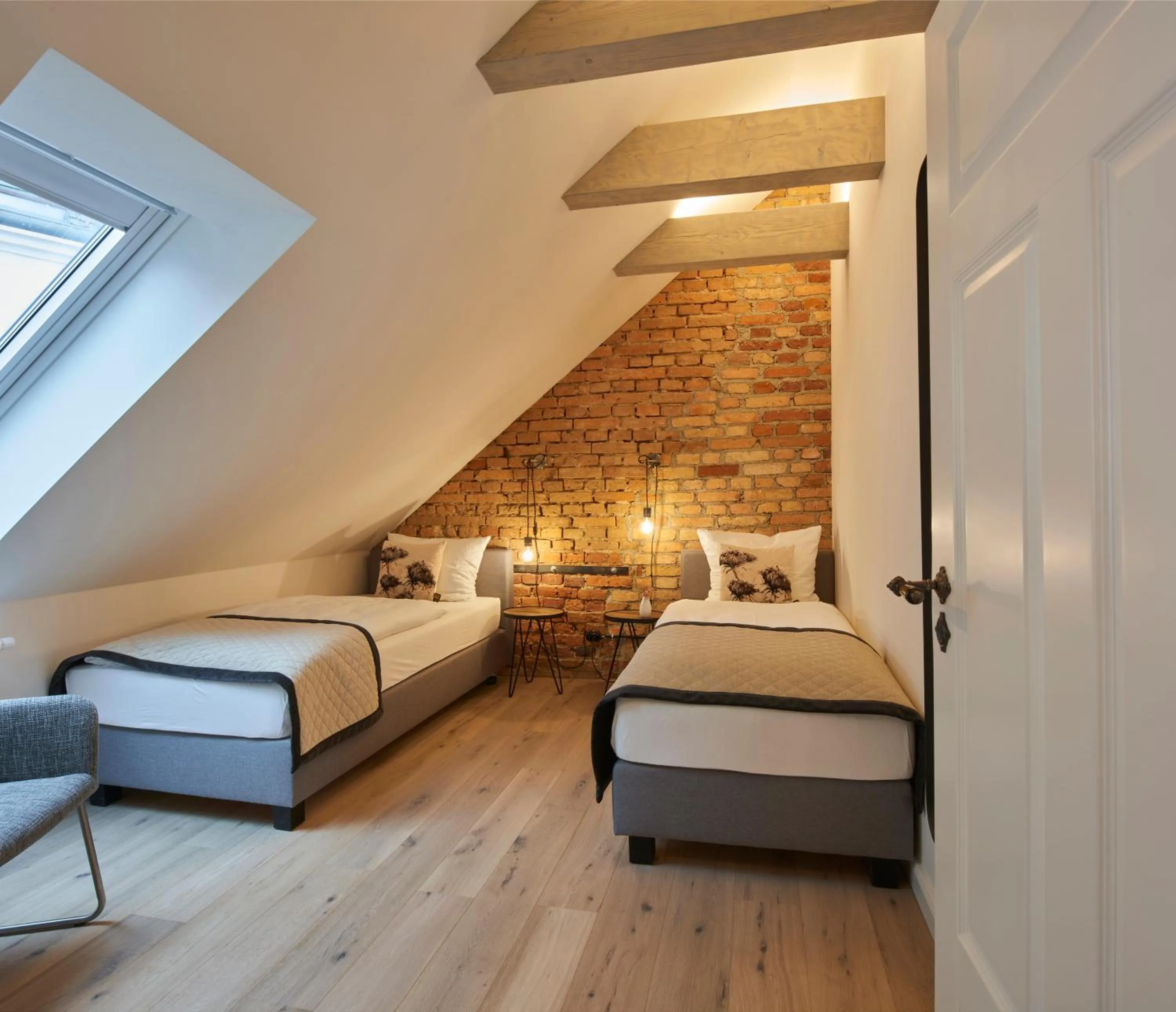 Bed in VIA`s Appartements und Ferienwohnungen