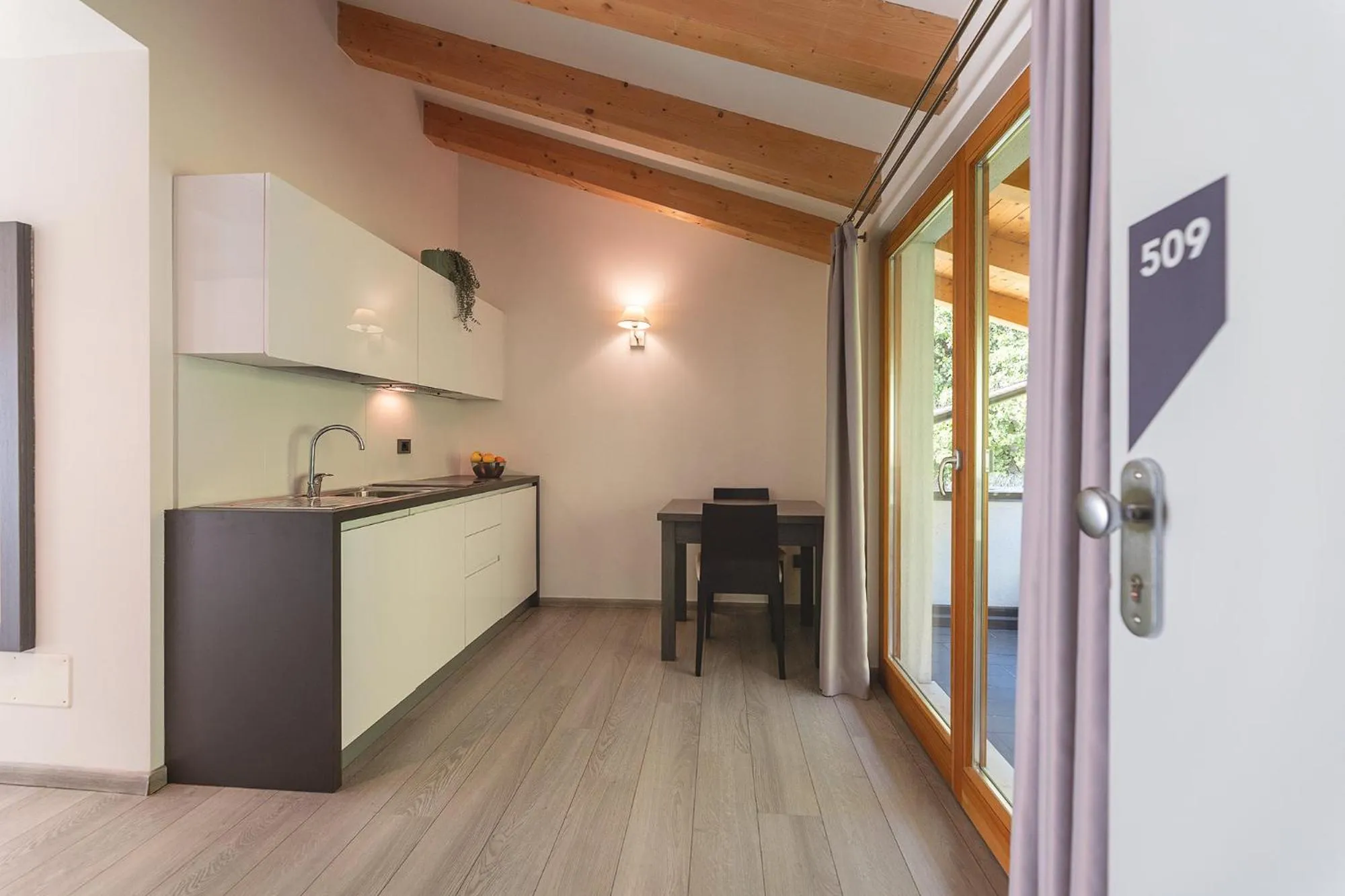 Kitchen or kitchenette in Hi Hotels Trento - Wellness & Spa Adults Only