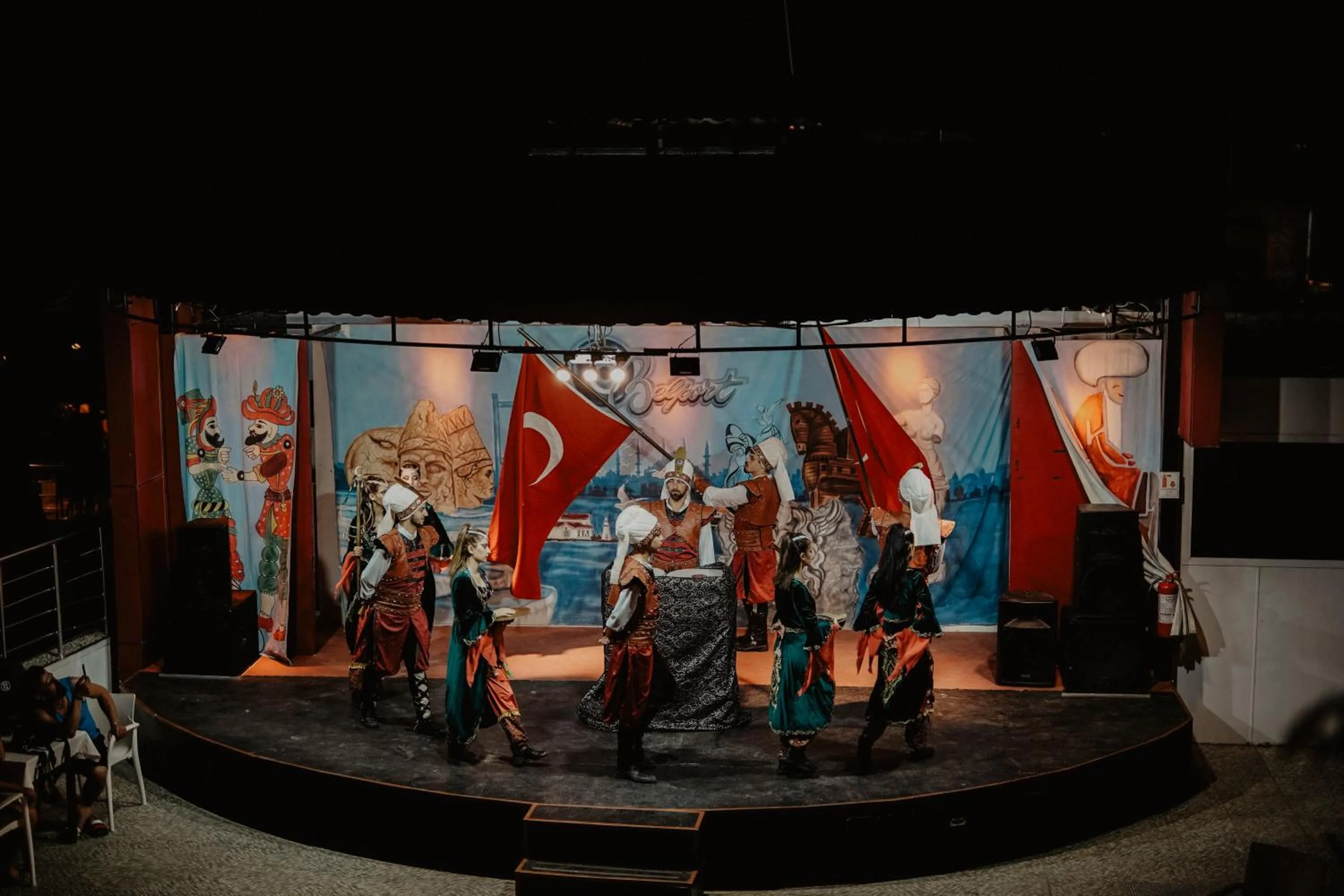 People in Aleria Belport Beach Hotel