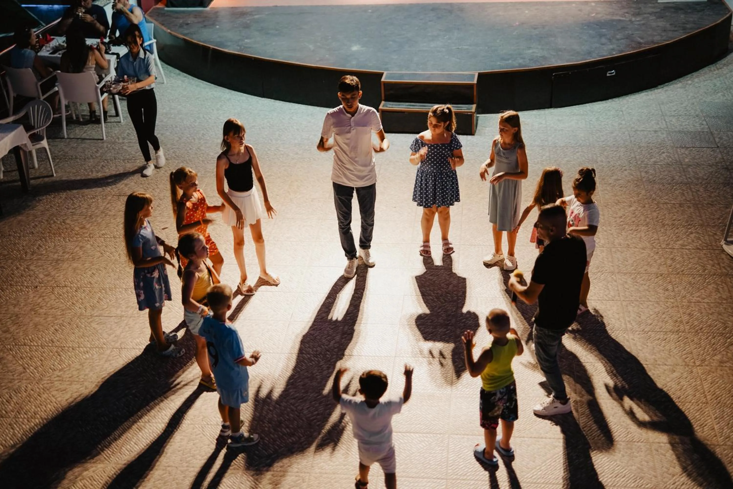 People in Aleria Belport Beach Hotel