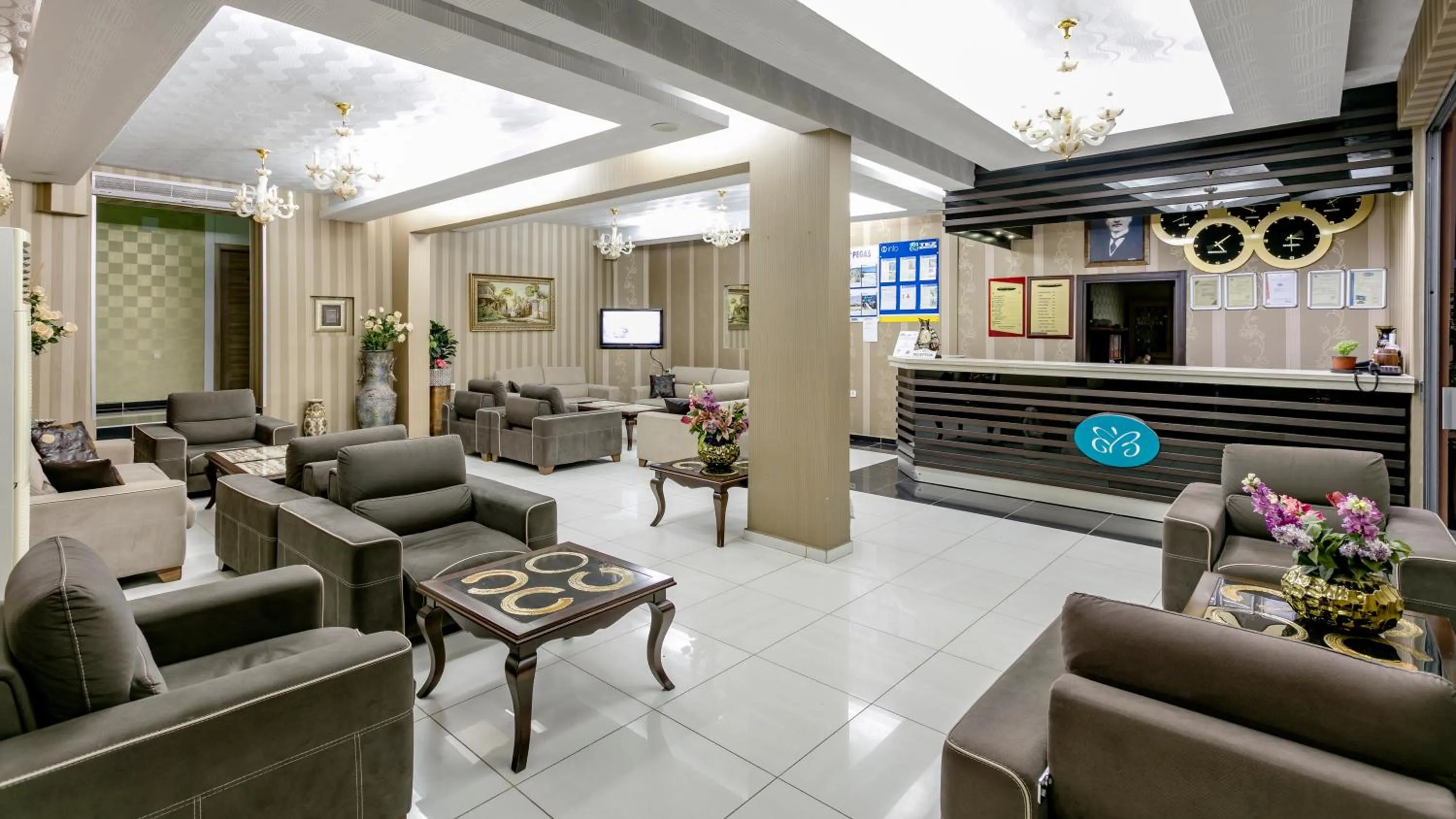 Lobby or reception in Aleria Belport Beach Hotel