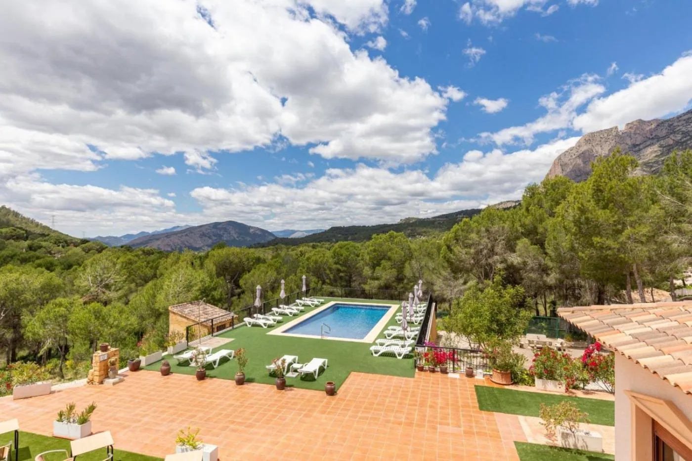 Bird's eye view, Pool View in Hotel Finca Fabiola