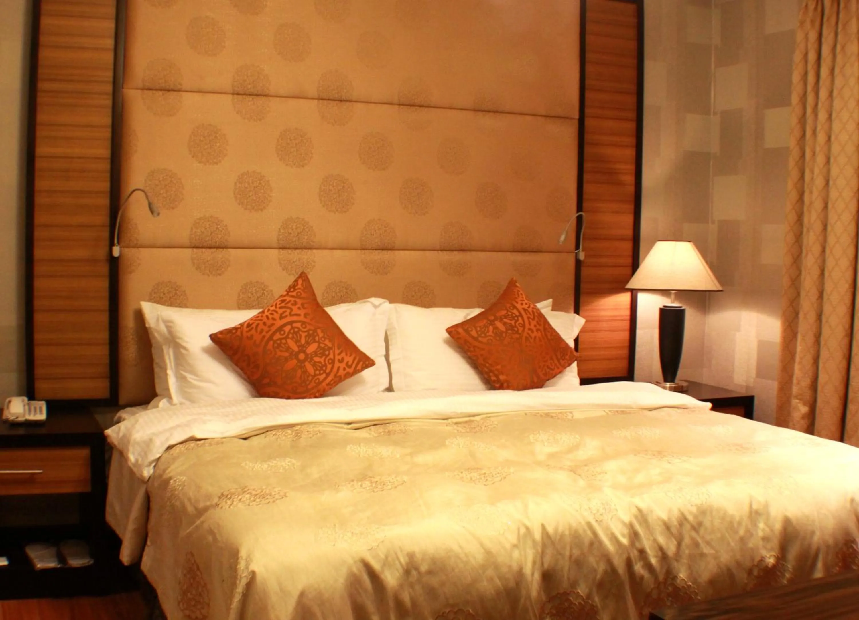 Bed in The Royal Mandaya Hotel