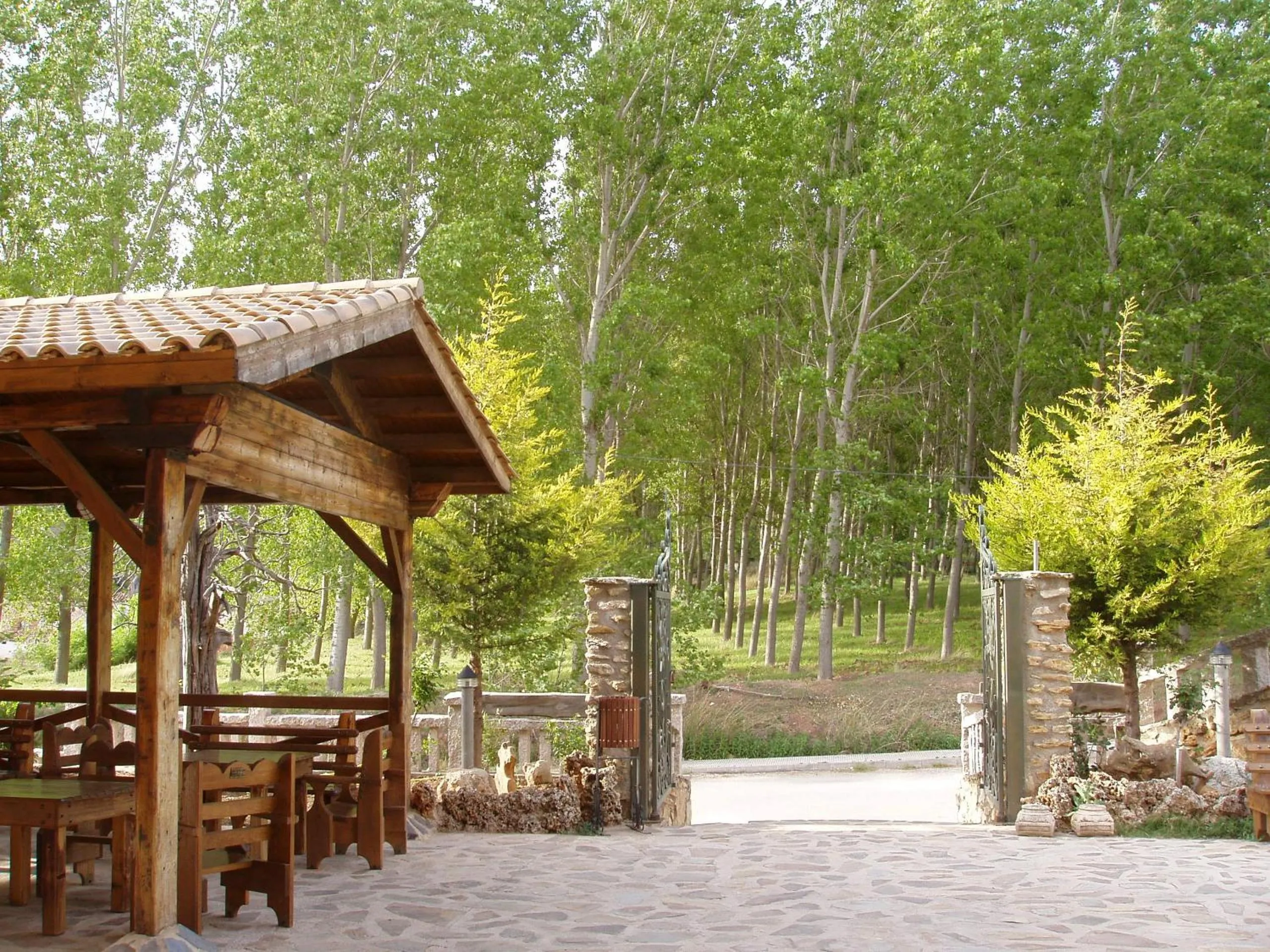 Patio in Hotel Riopar Spa