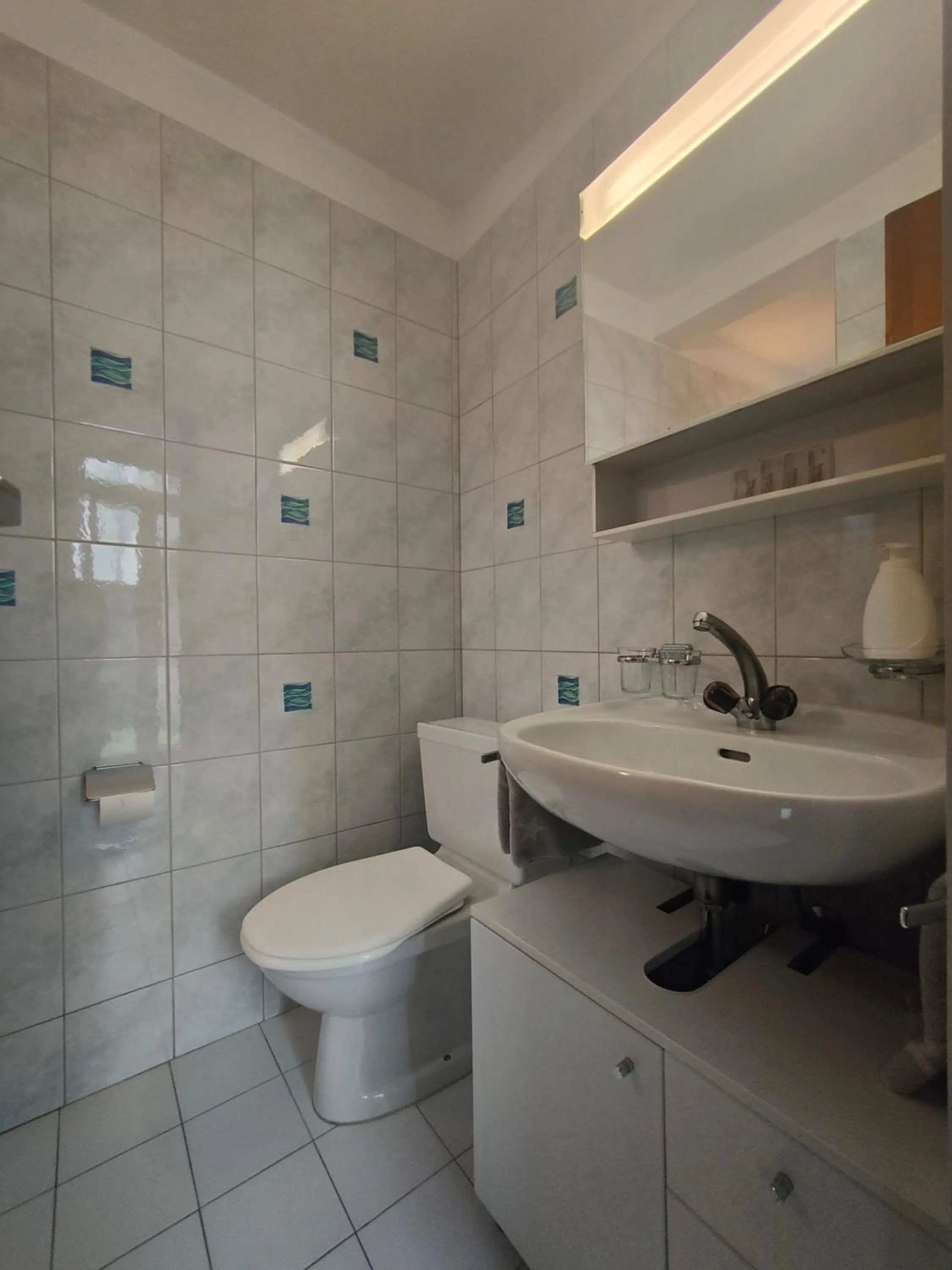 Bathroom in Garni Rosa Delle Alpi