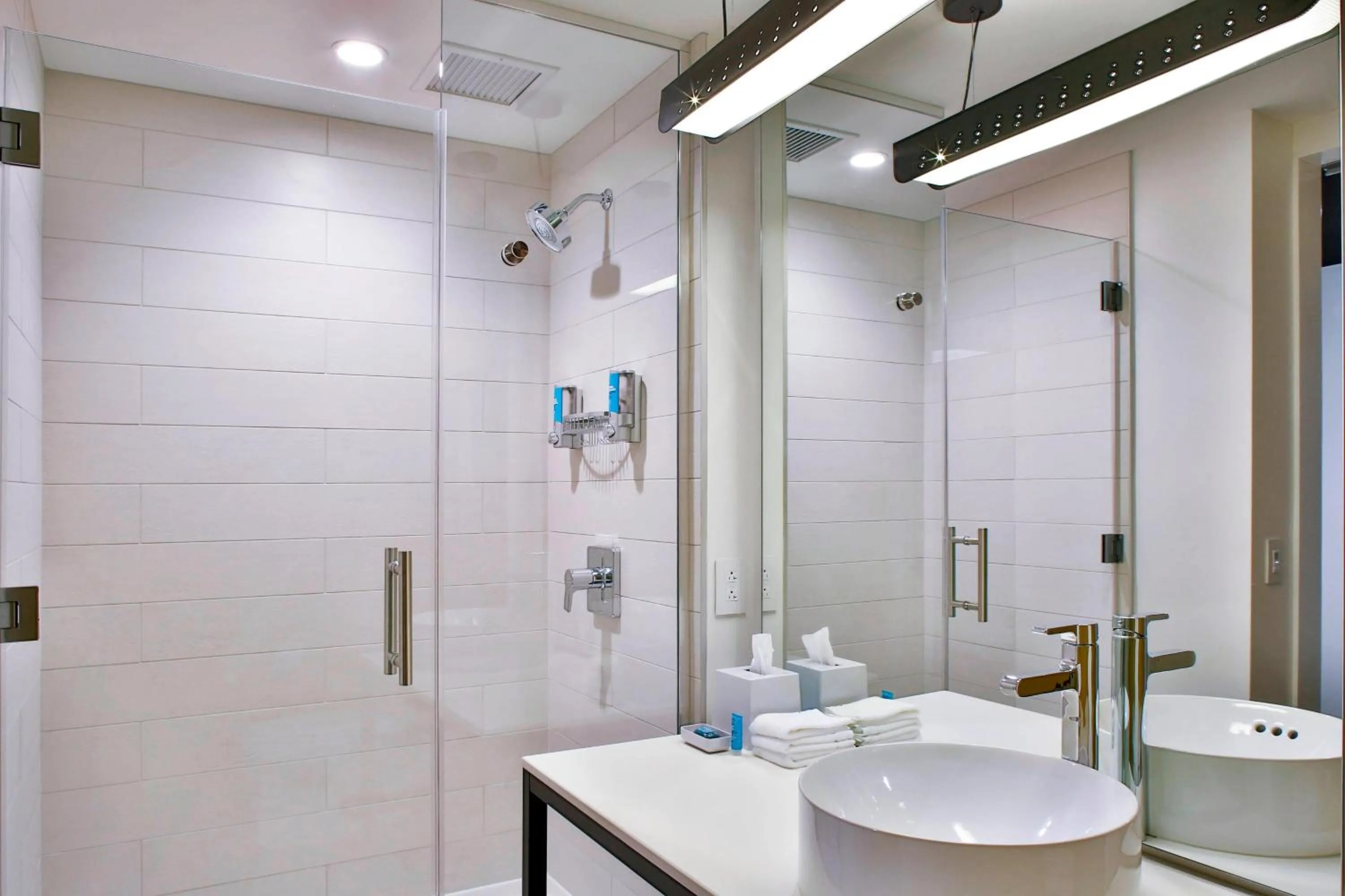 Bathroom in Aloft Chicago Mag Mile