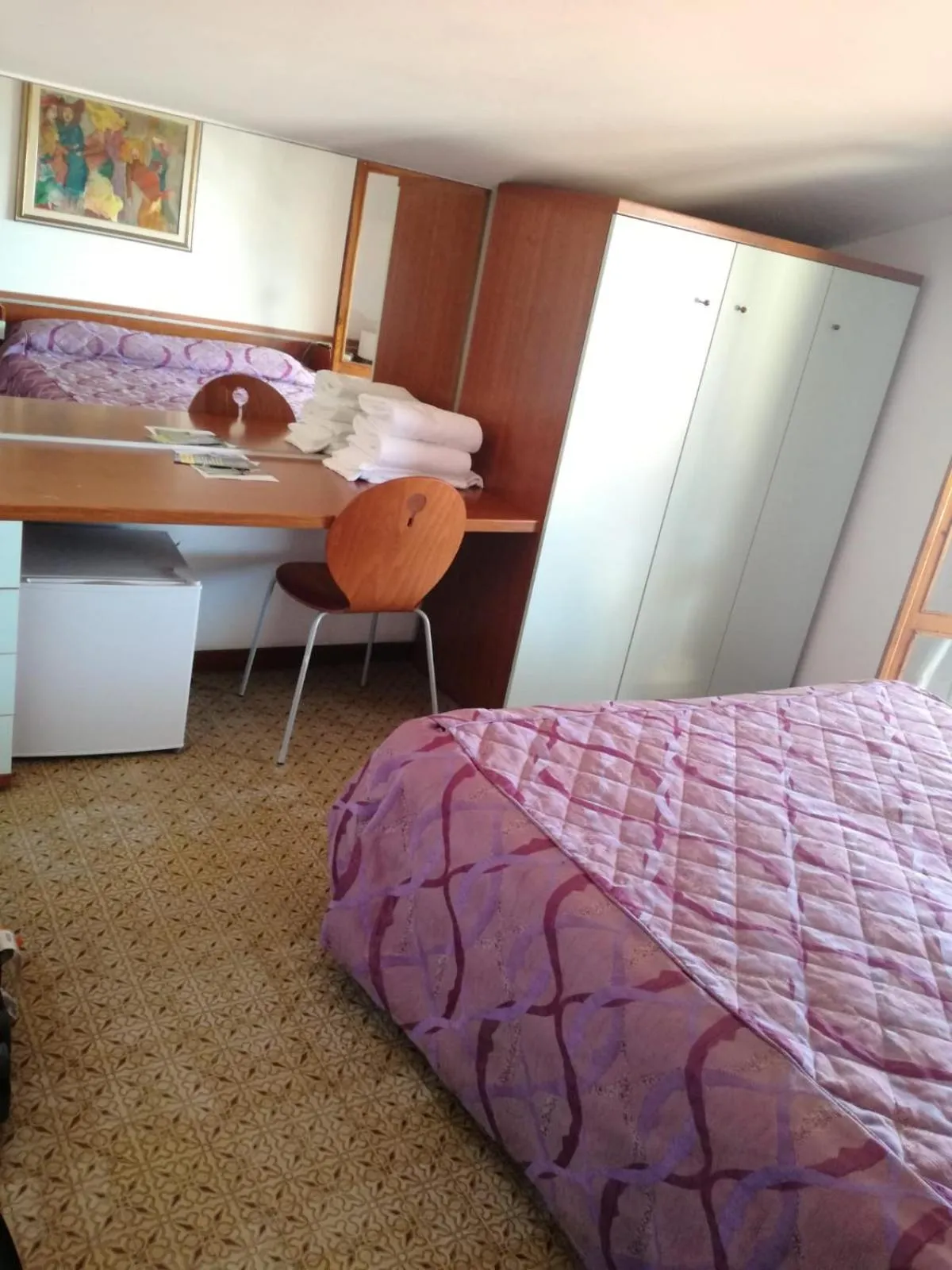 Bed in Hotel Michela