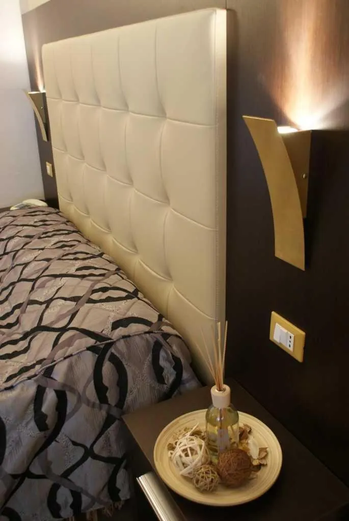 Decorative detail, Bed in Hotel Michela