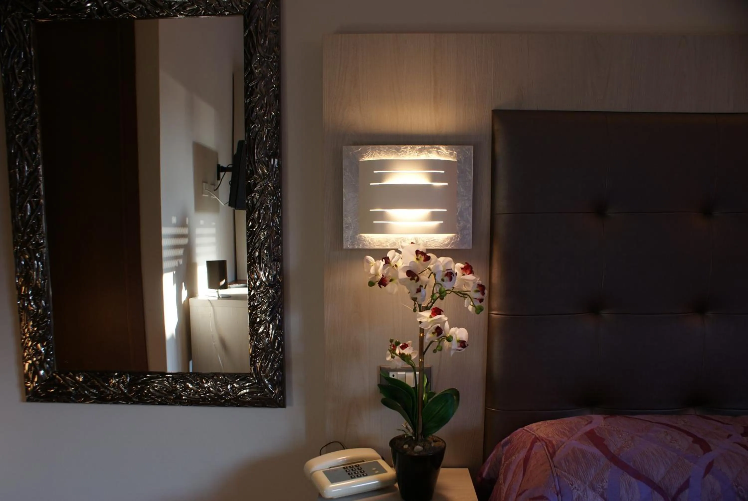 Decorative detail, Bed in Hotel Michela