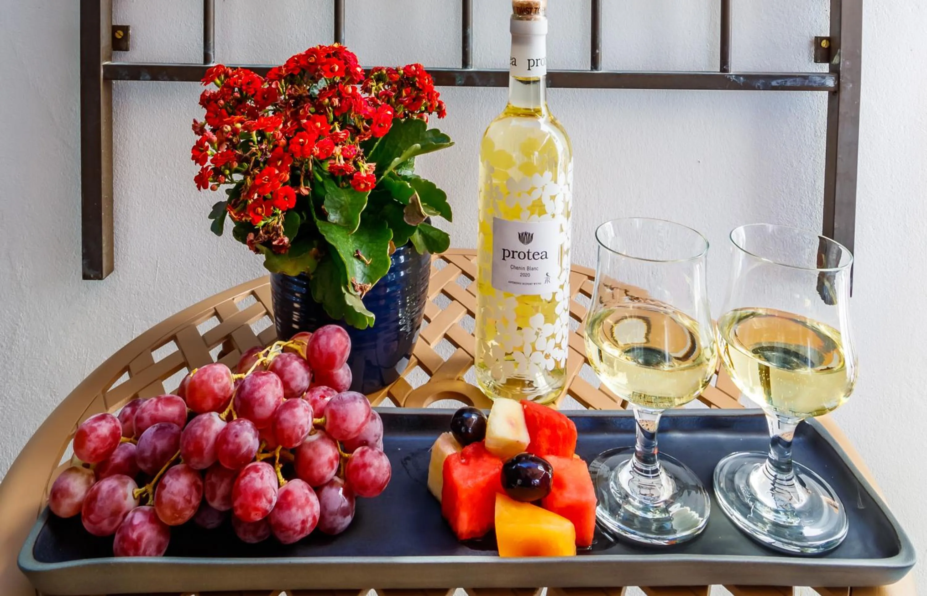 Patio in Bleu Cobalt Cottage