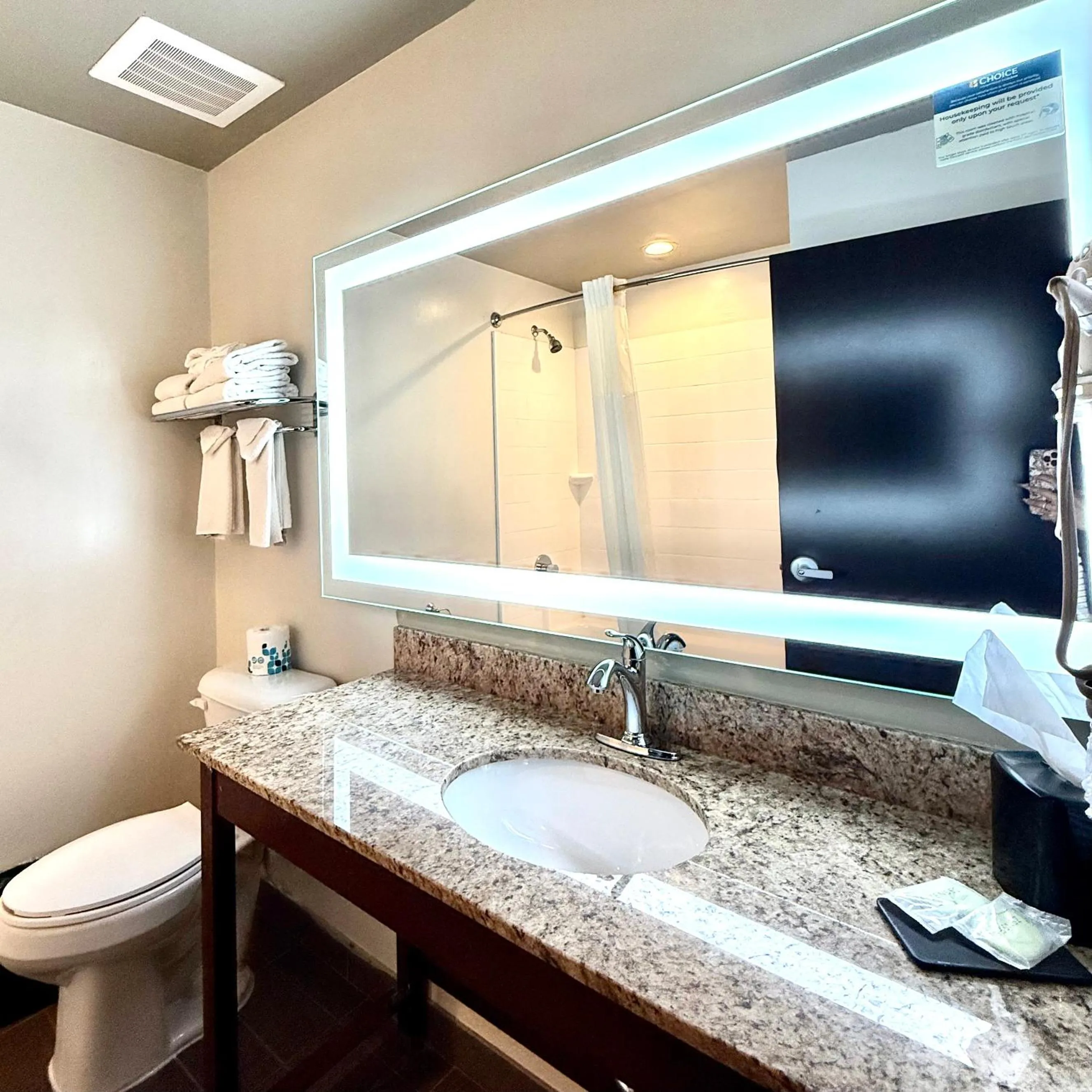 Bathroom in Sleep Inn & Suites Denver International Airport