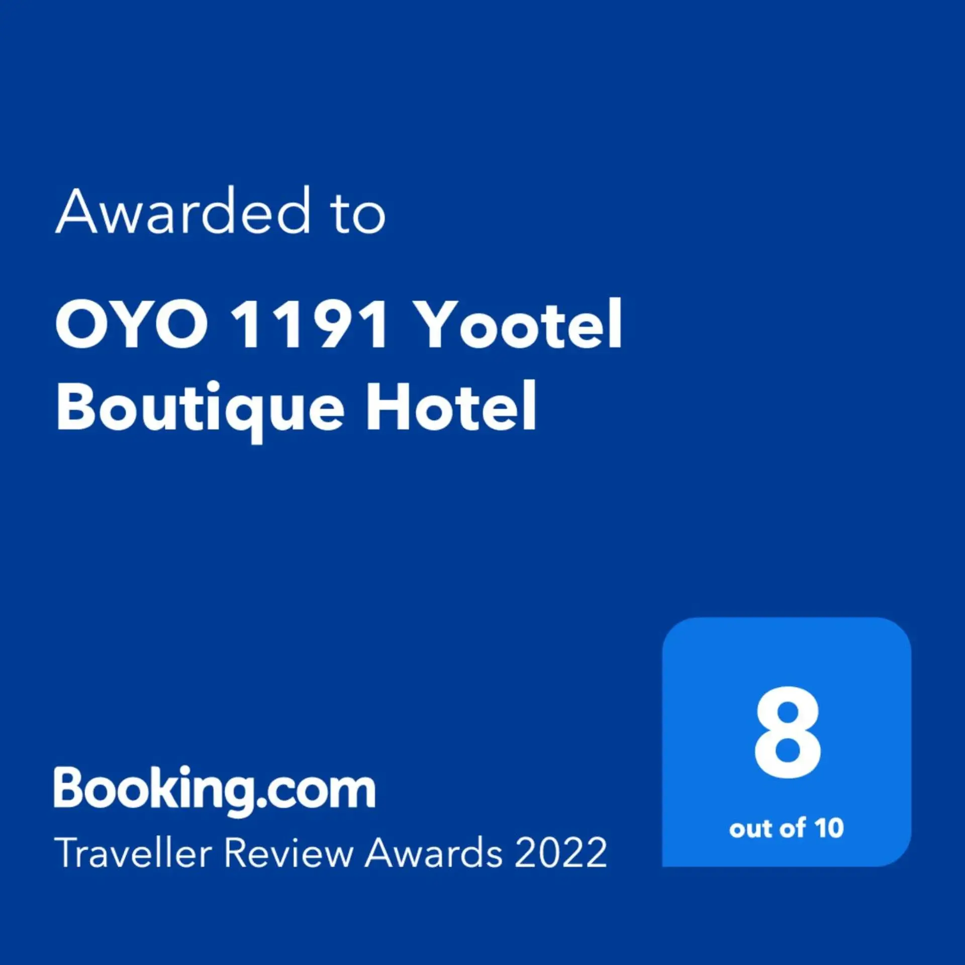 Certificate/Award, Logo/Certificate/Sign/Award in Super OYO 1191 Yootel Boutique Hotel