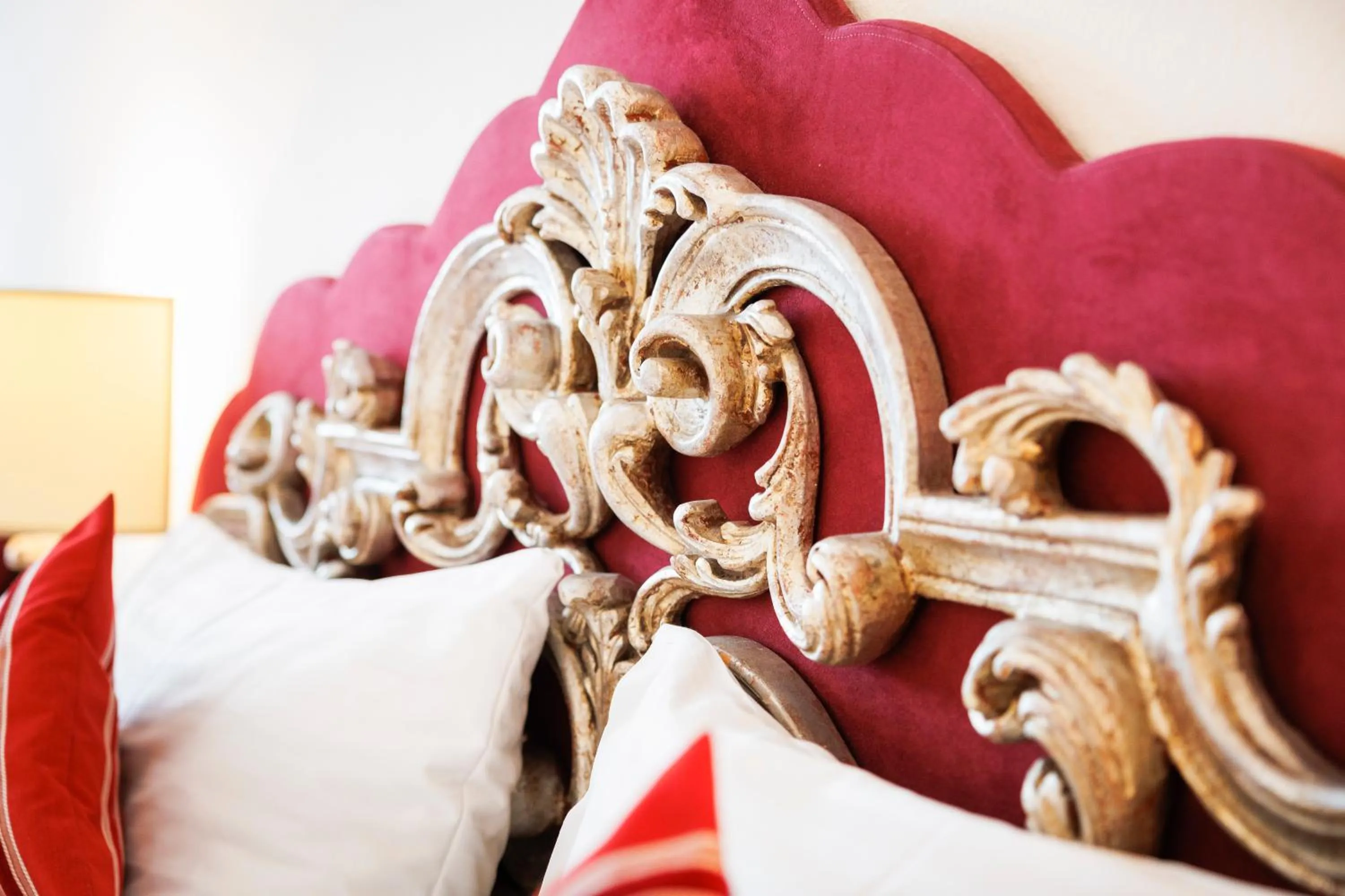 Decorative detail, Bed in Hotel Royal
