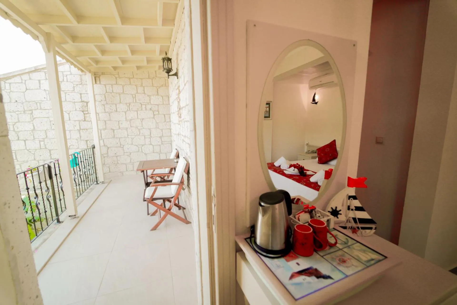 Balcony/Terrace in Alacati Marina Palace