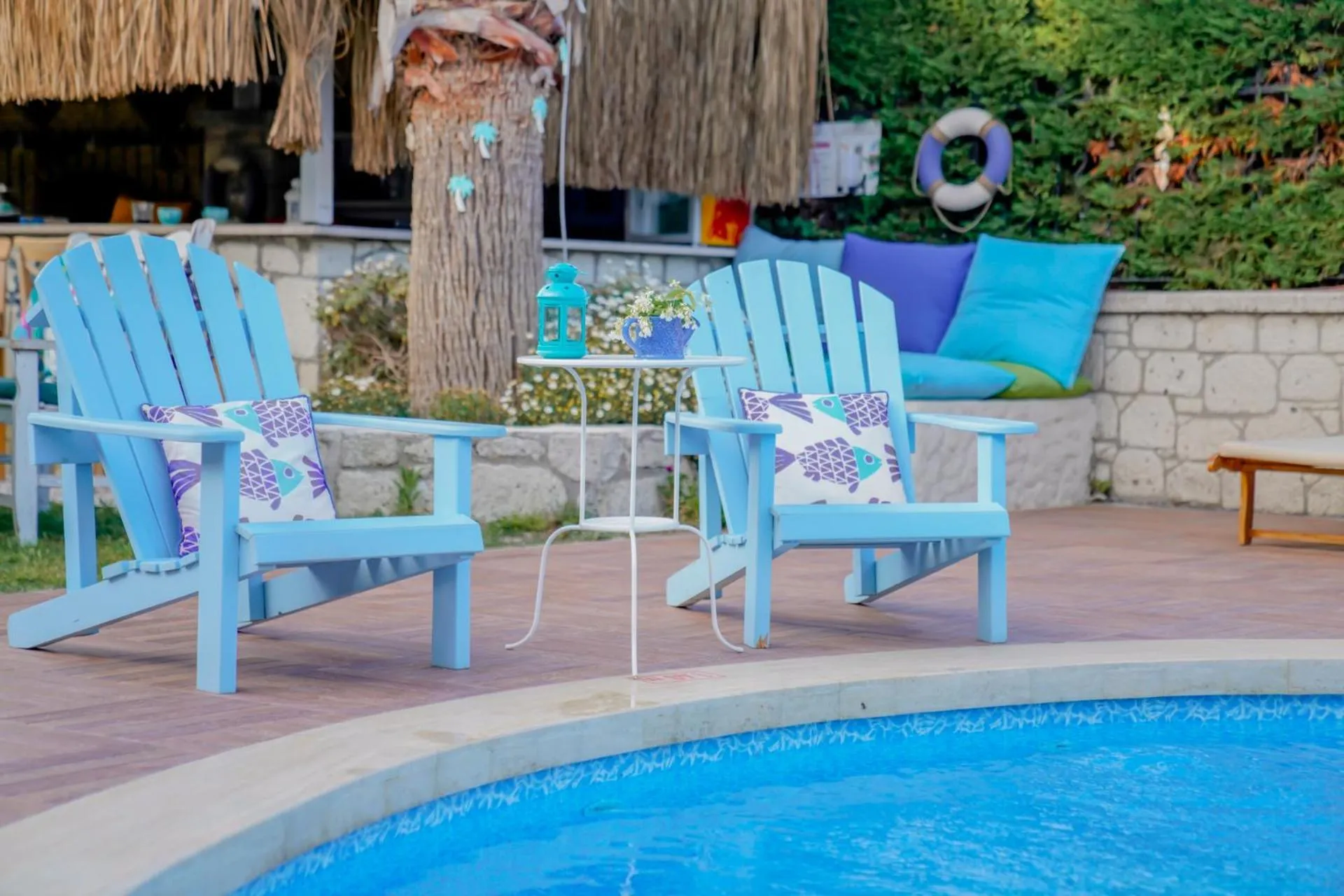 Seating area in Alacati Marina Palace
