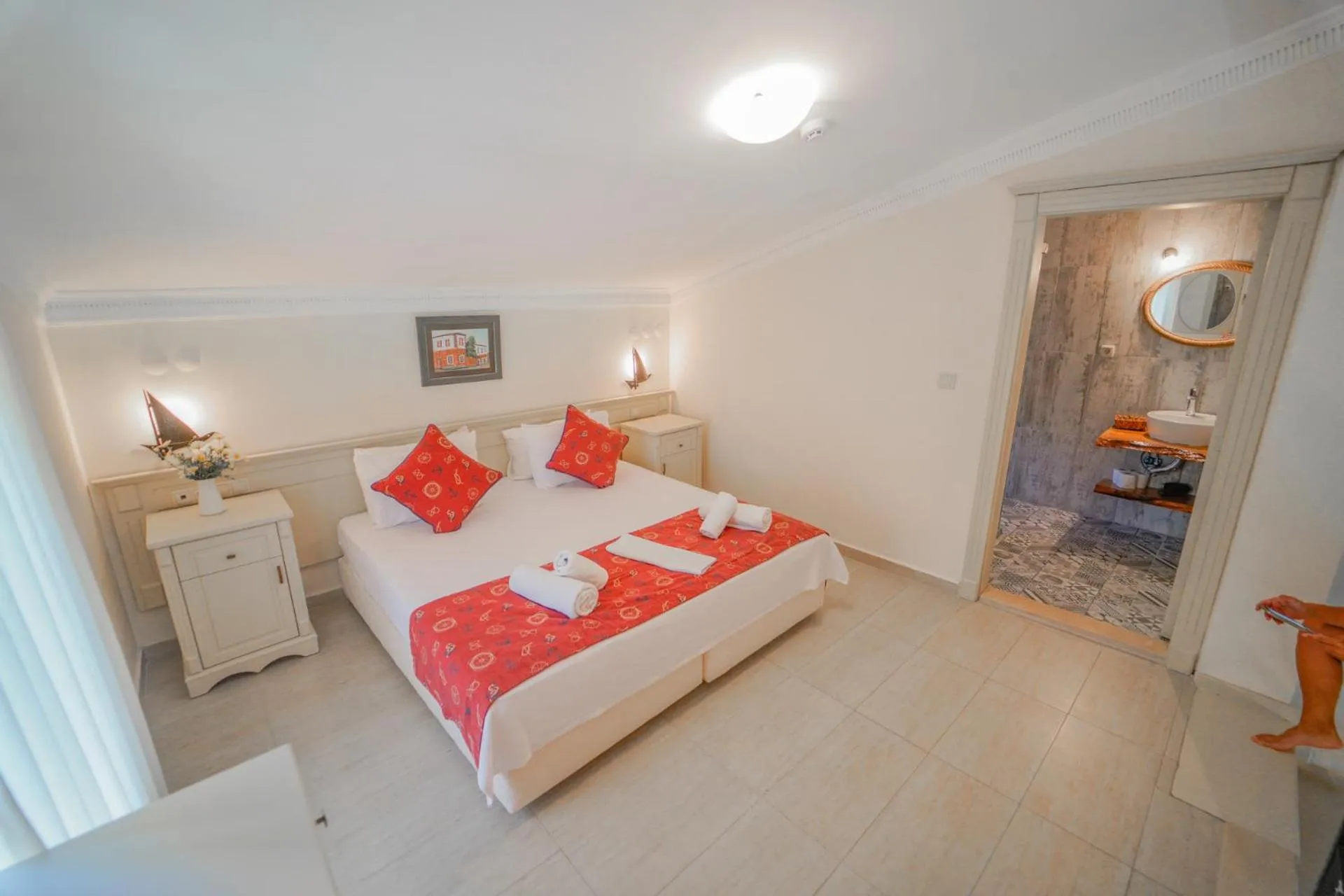 Bed in Alacati Marina Palace