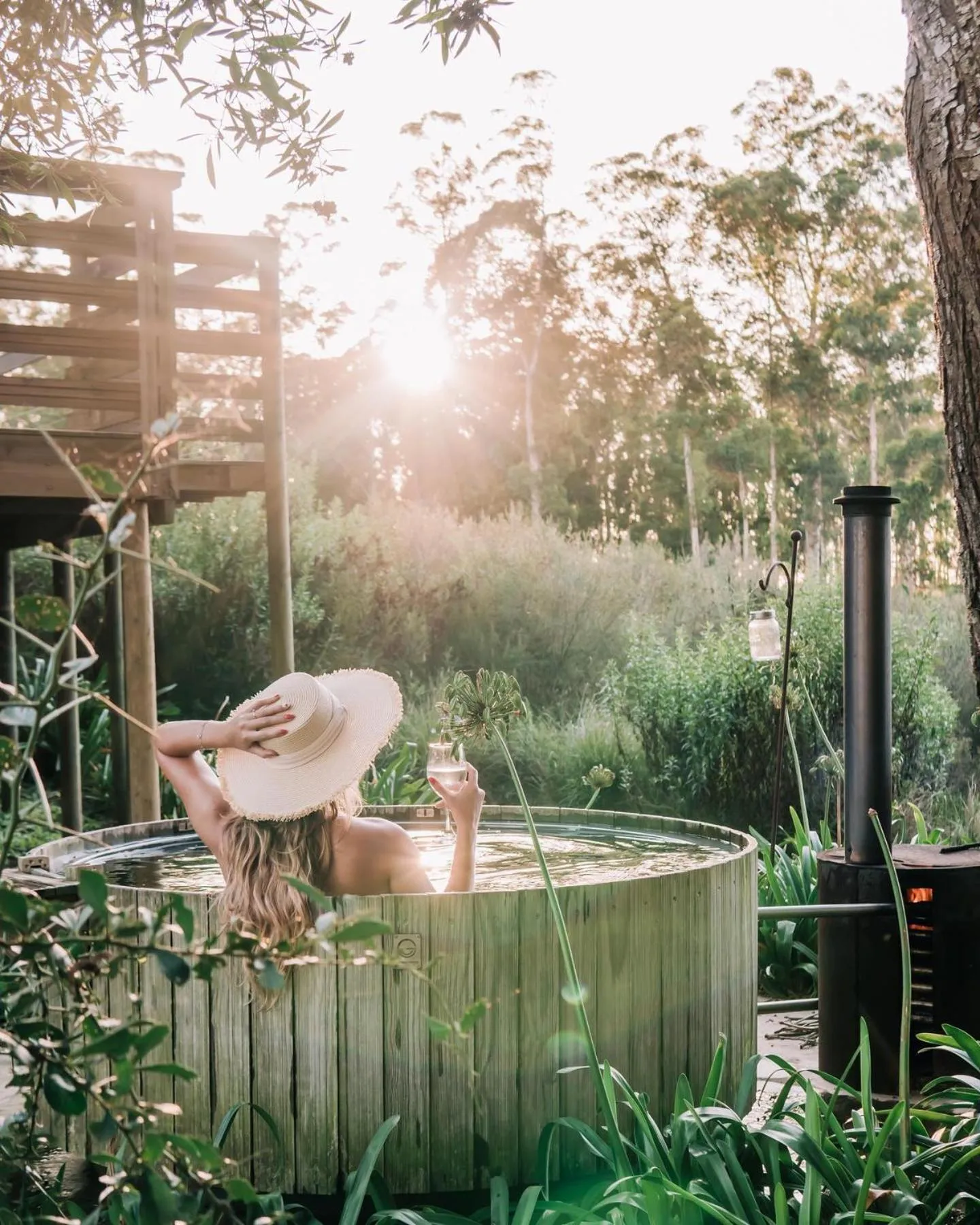 Hot Tub in AfriCamps at Oakhurst