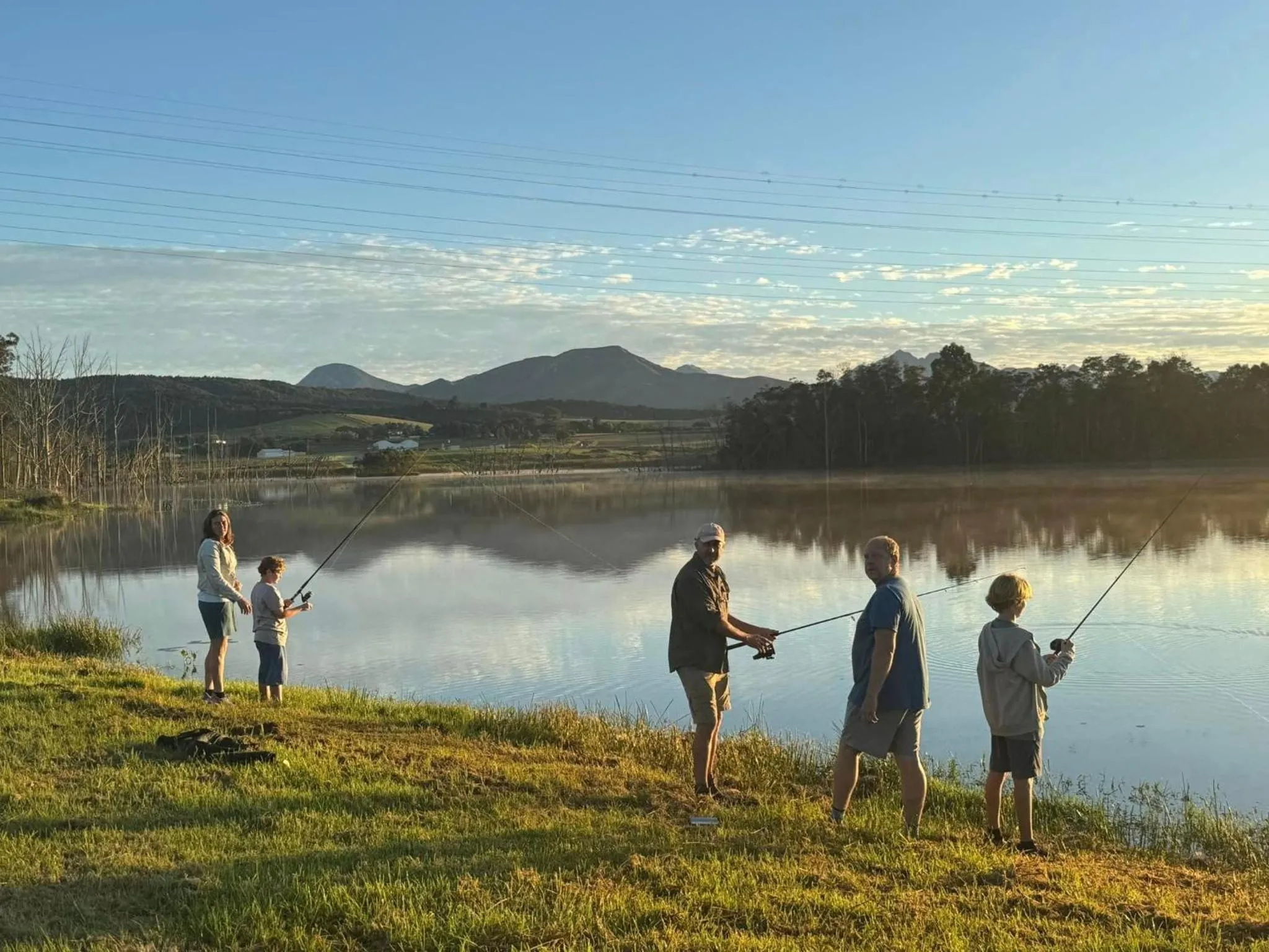 Fishing in AfriCamps at Oakhurst