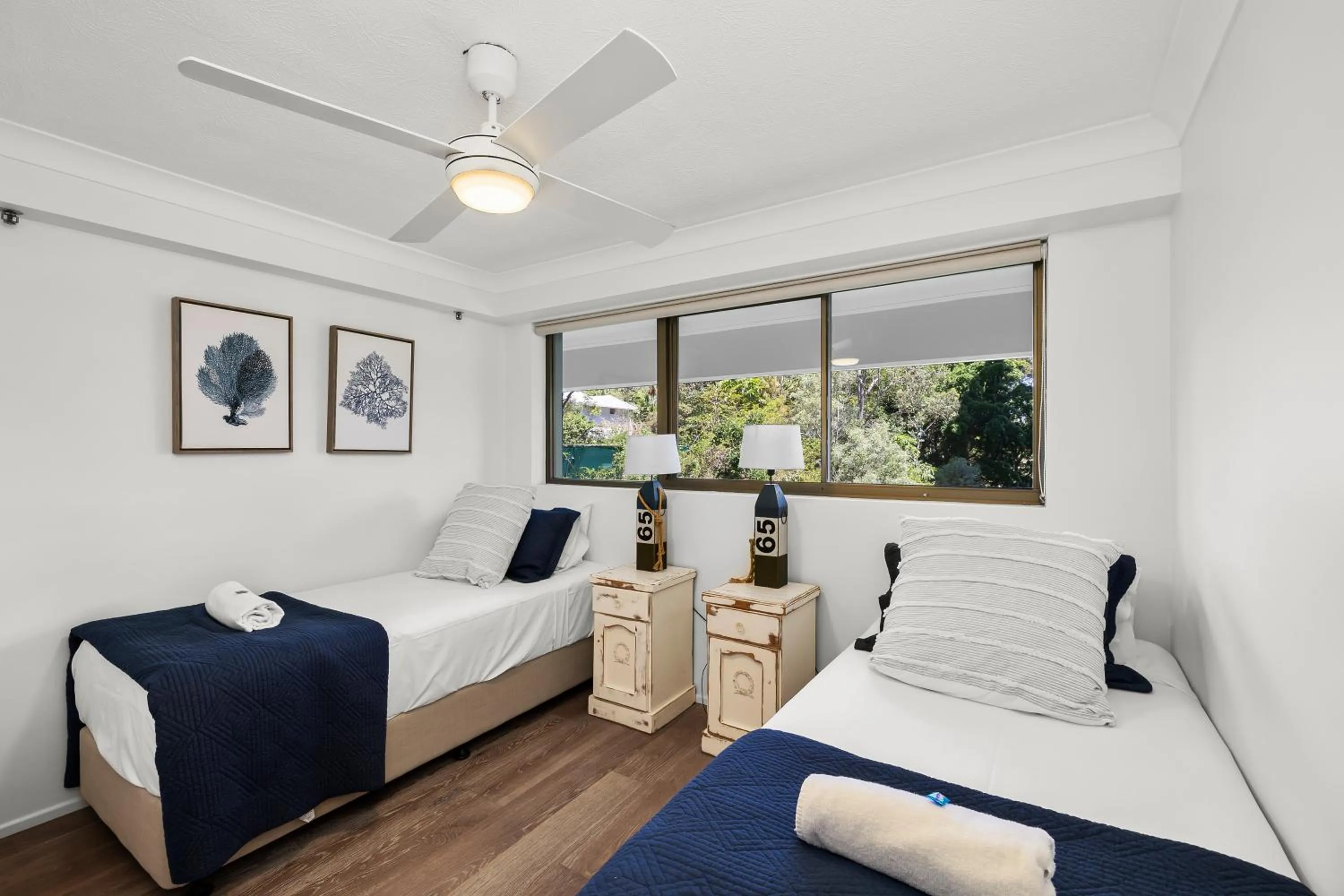 Bed in Gemini Court Holiday Apartments