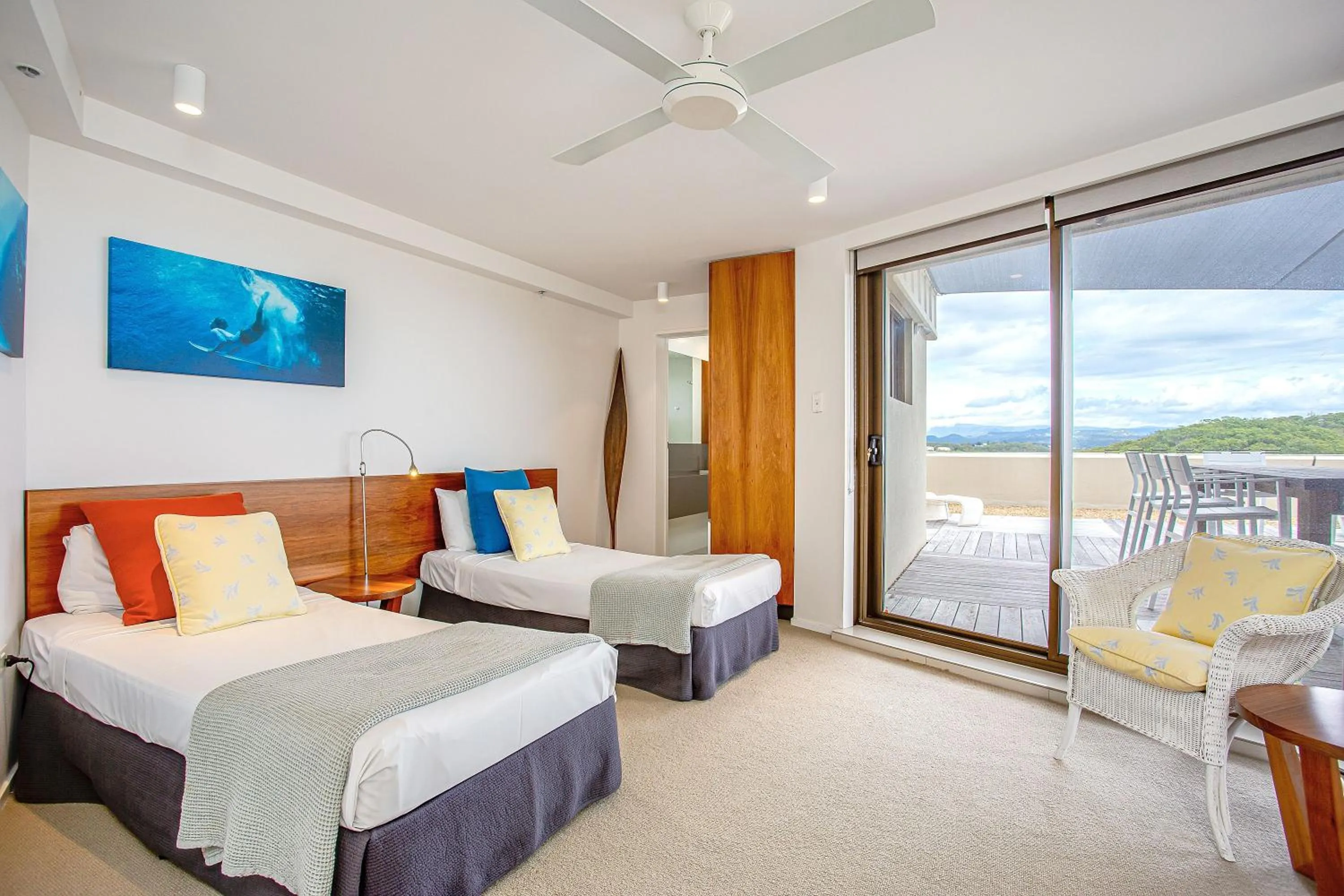 Bed in Gemini Court Holiday Apartments