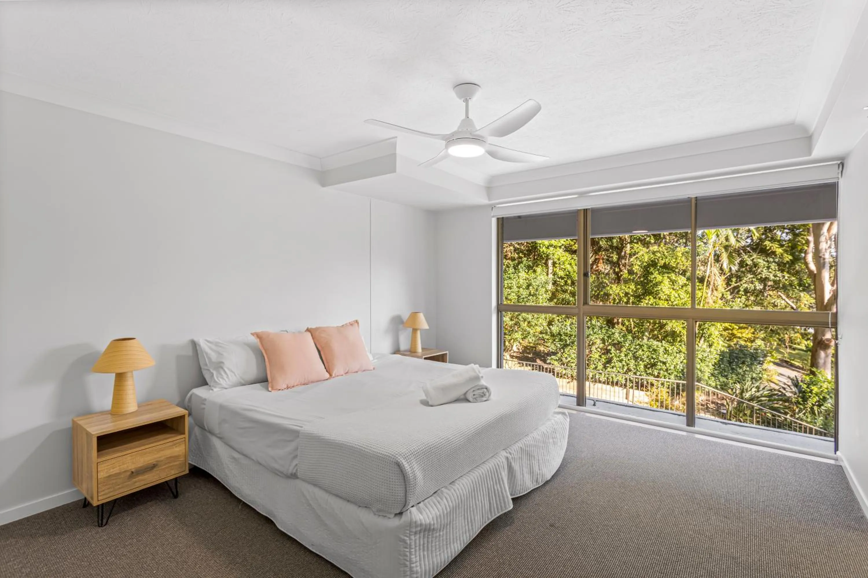 Bed in Gemini Court Holiday Apartments