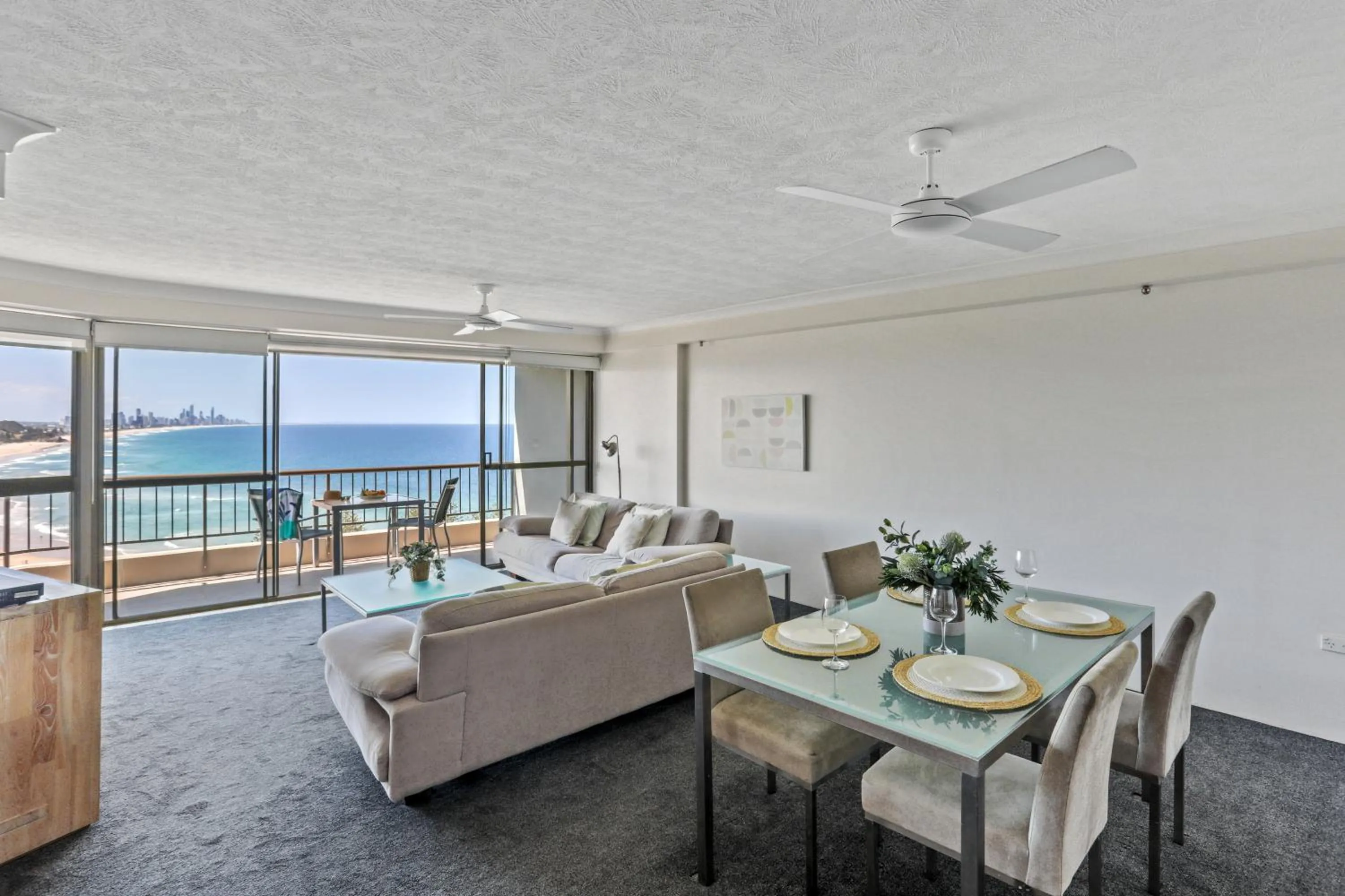 Living room in Gemini Court Holiday Apartments