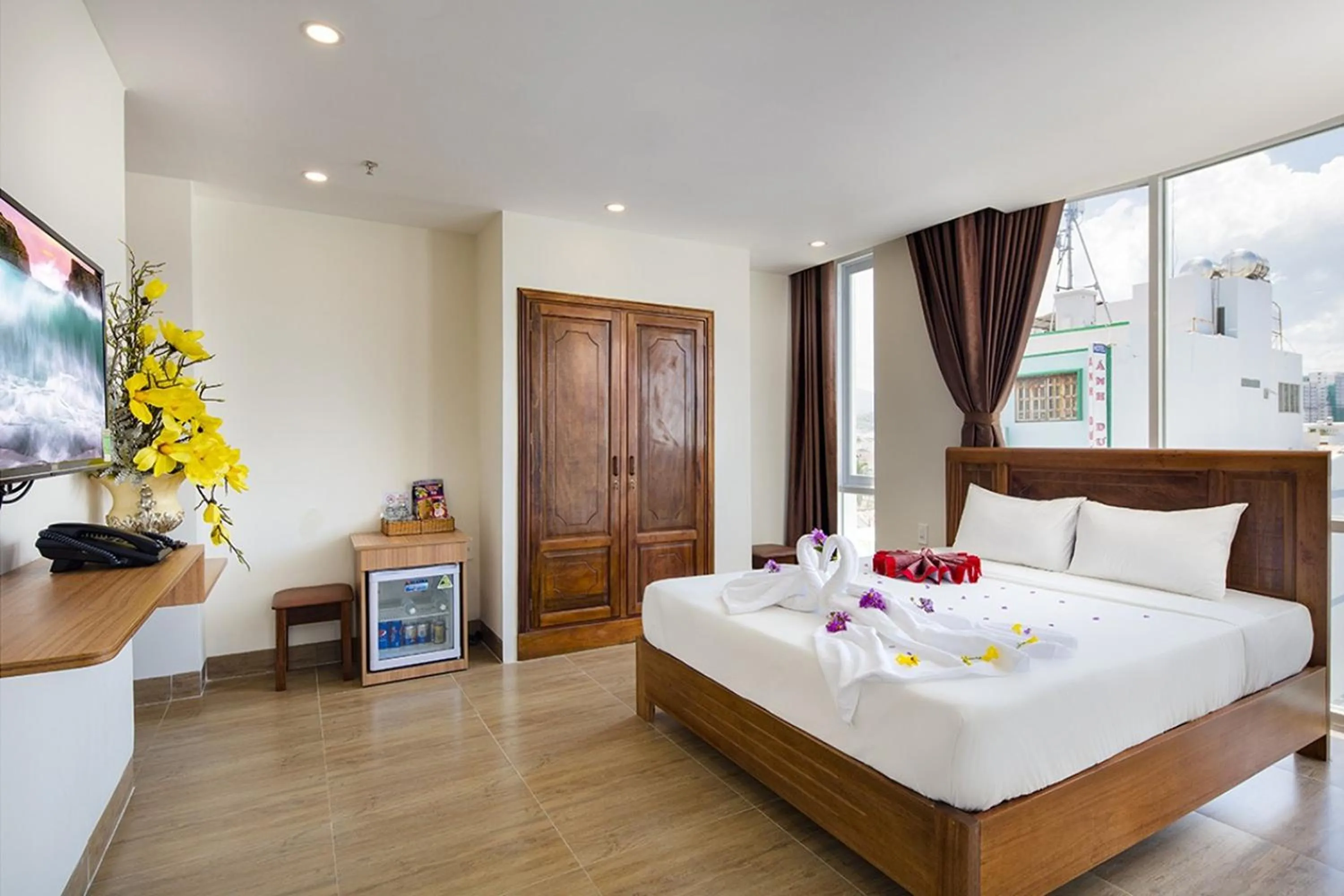 Bed in Truong Thinh Hotel