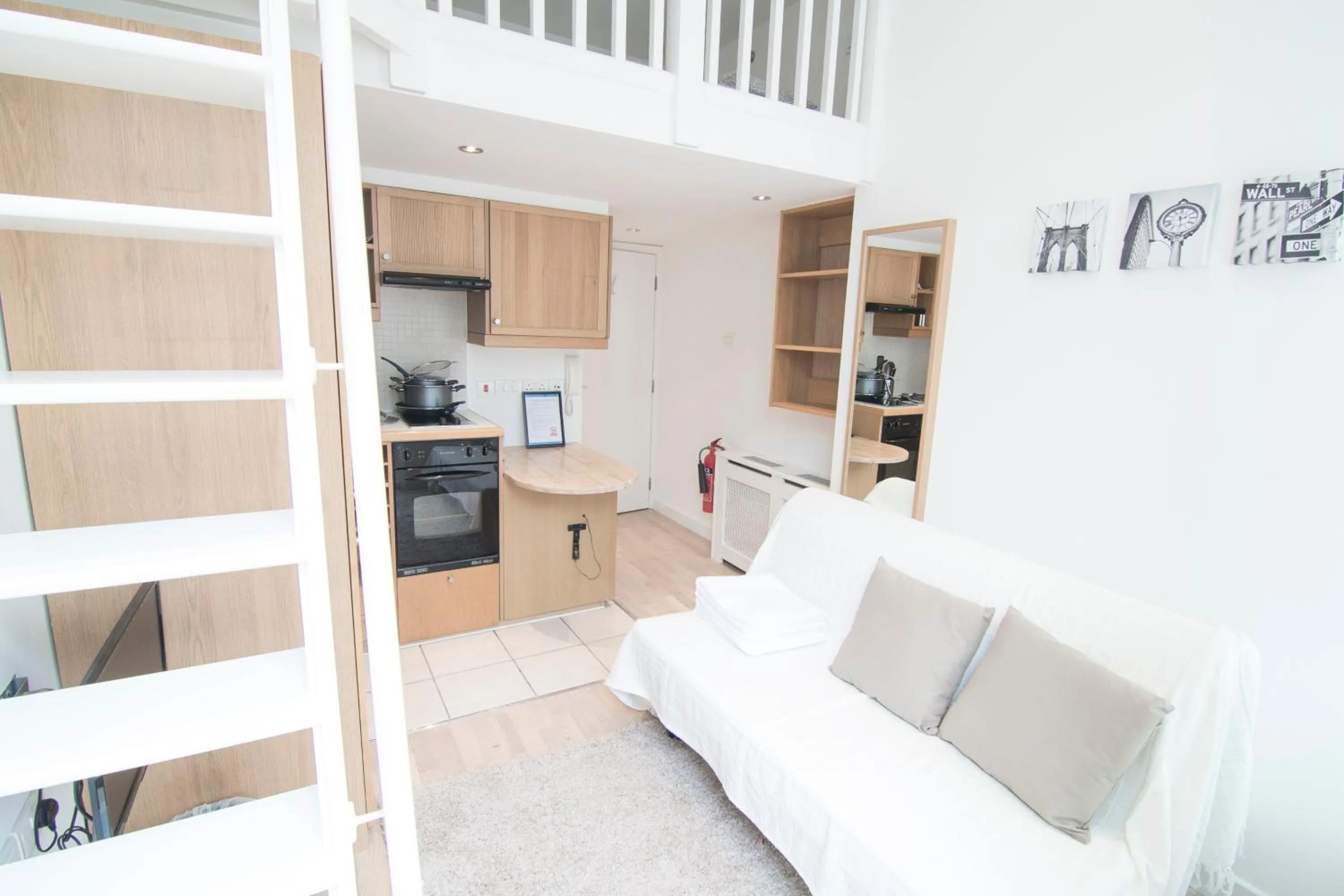 Living room in Fairholme Studios