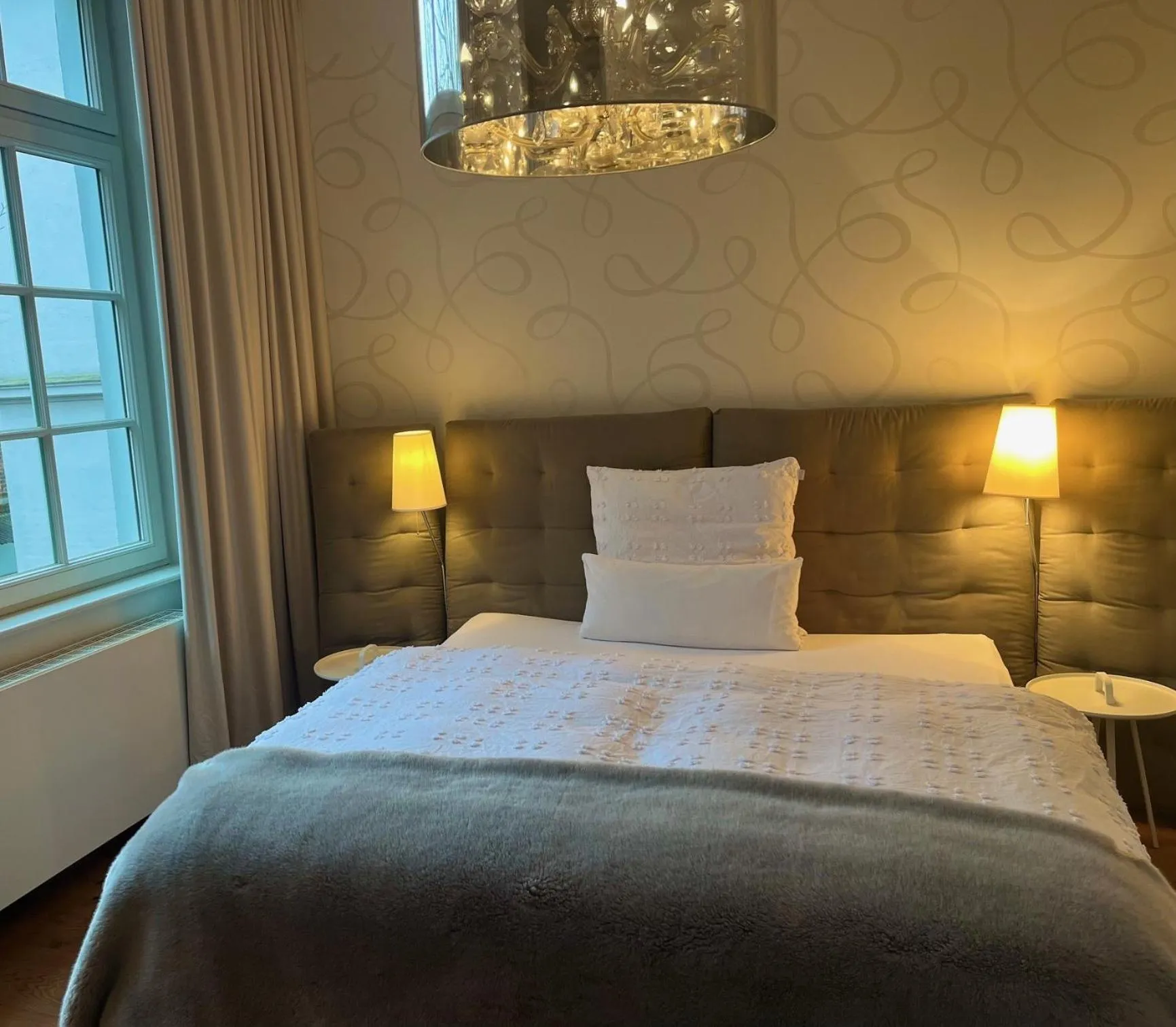 Bed in Designhotel Rosenbohm