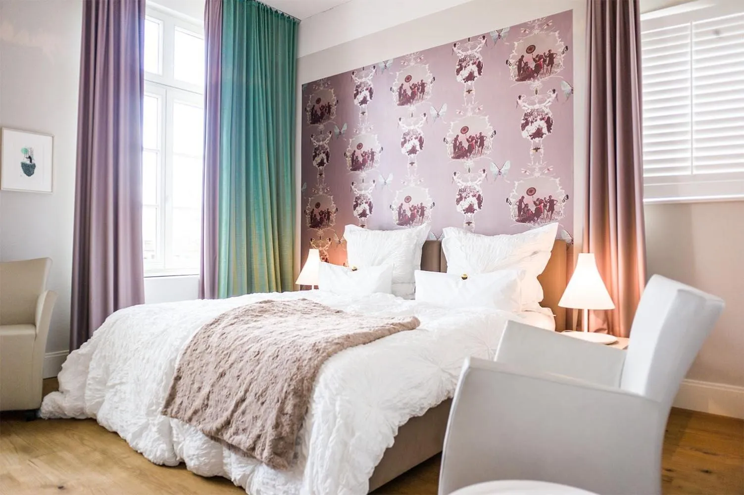 Bed in Designhotel Rosenbohm