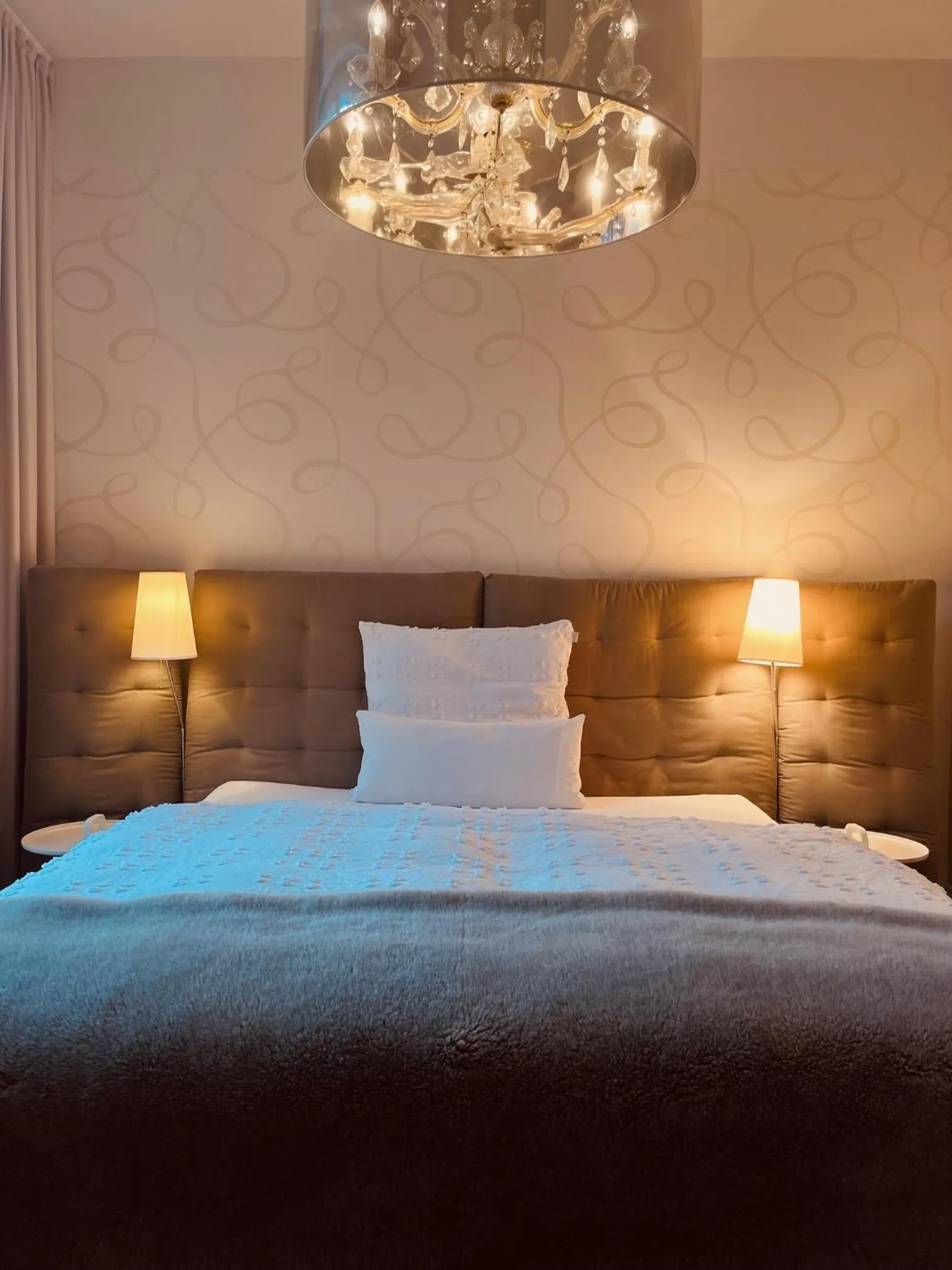 Bed in Designhotel Rosenbohm