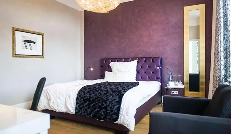 Bed in Designhotel Rosenbohm