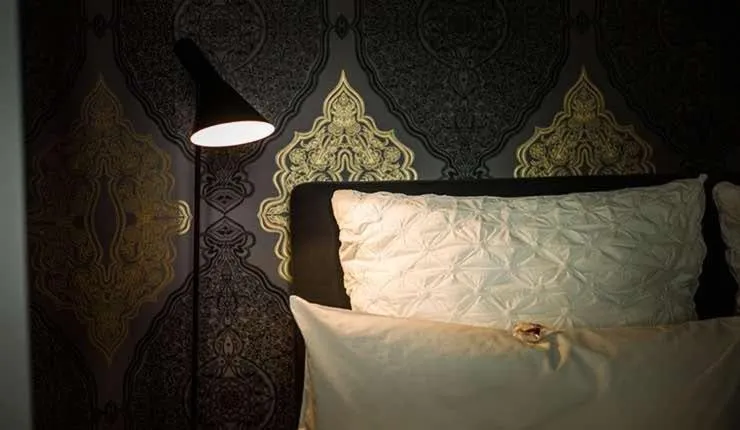 Bed in Designhotel Rosenbohm