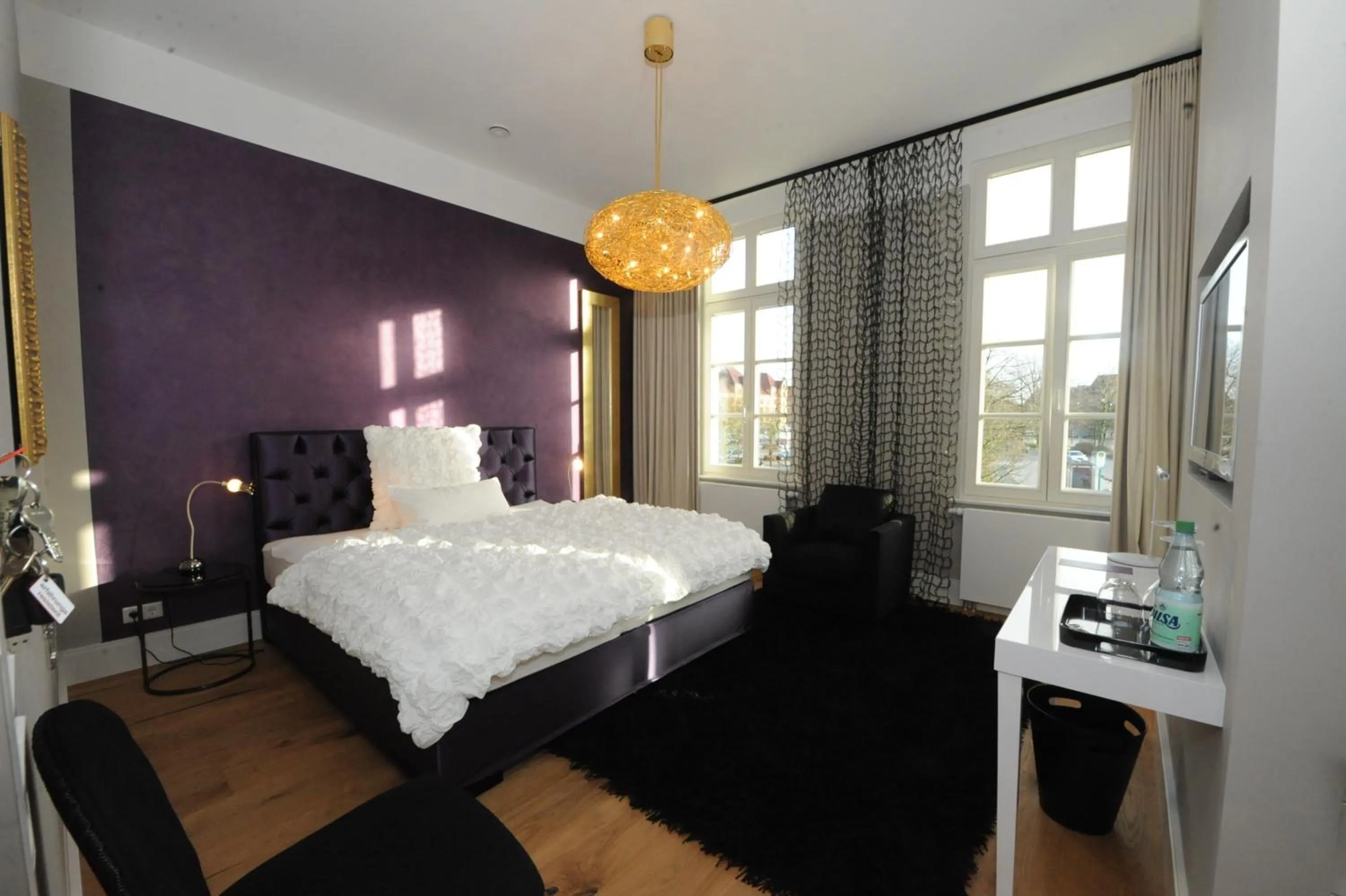 Bathroom, Bed in Designhotel Rosenbohm