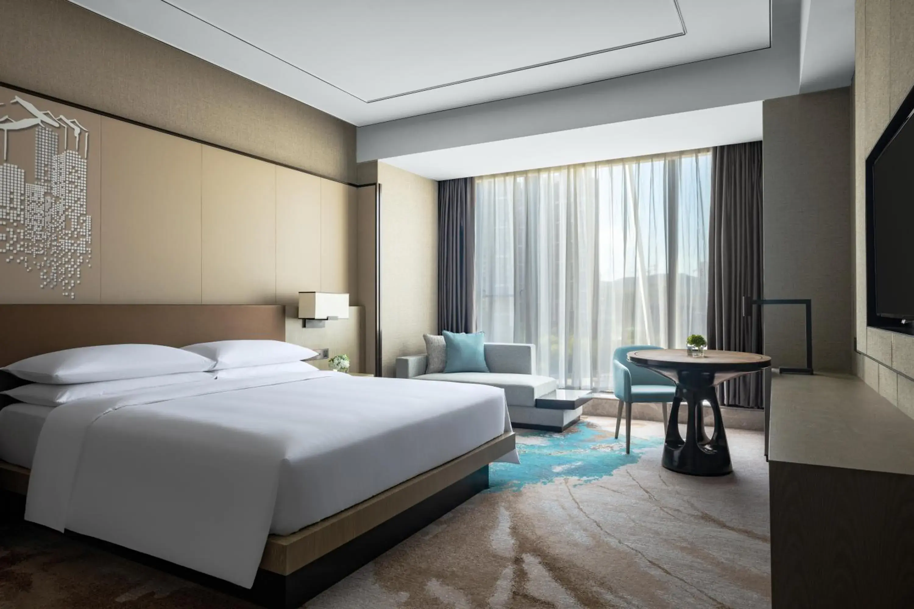 Deluxe King Room in Hangzhou Marriott Hotel Lin'an Deluxe King Room in Hangzhou Marriott Hotel Lin'an