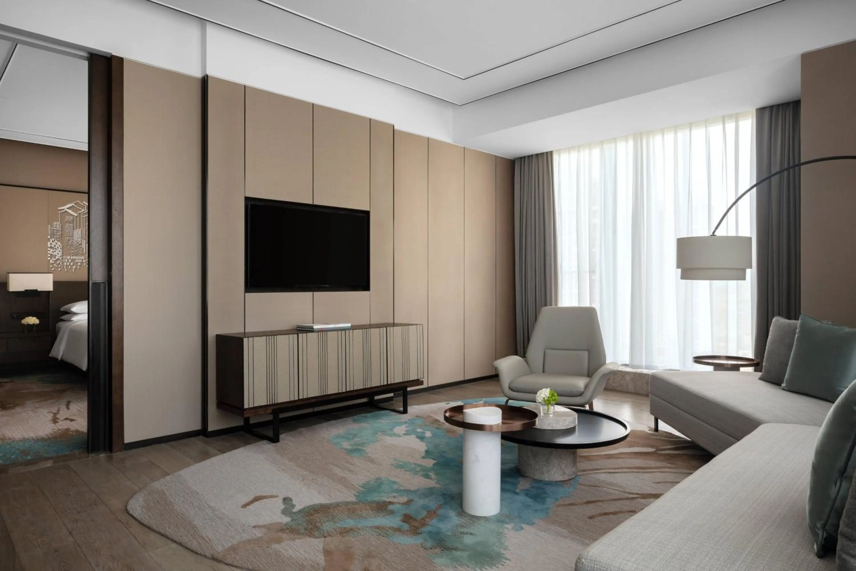 Living room in Hangzhou Marriott Hotel Lin'an