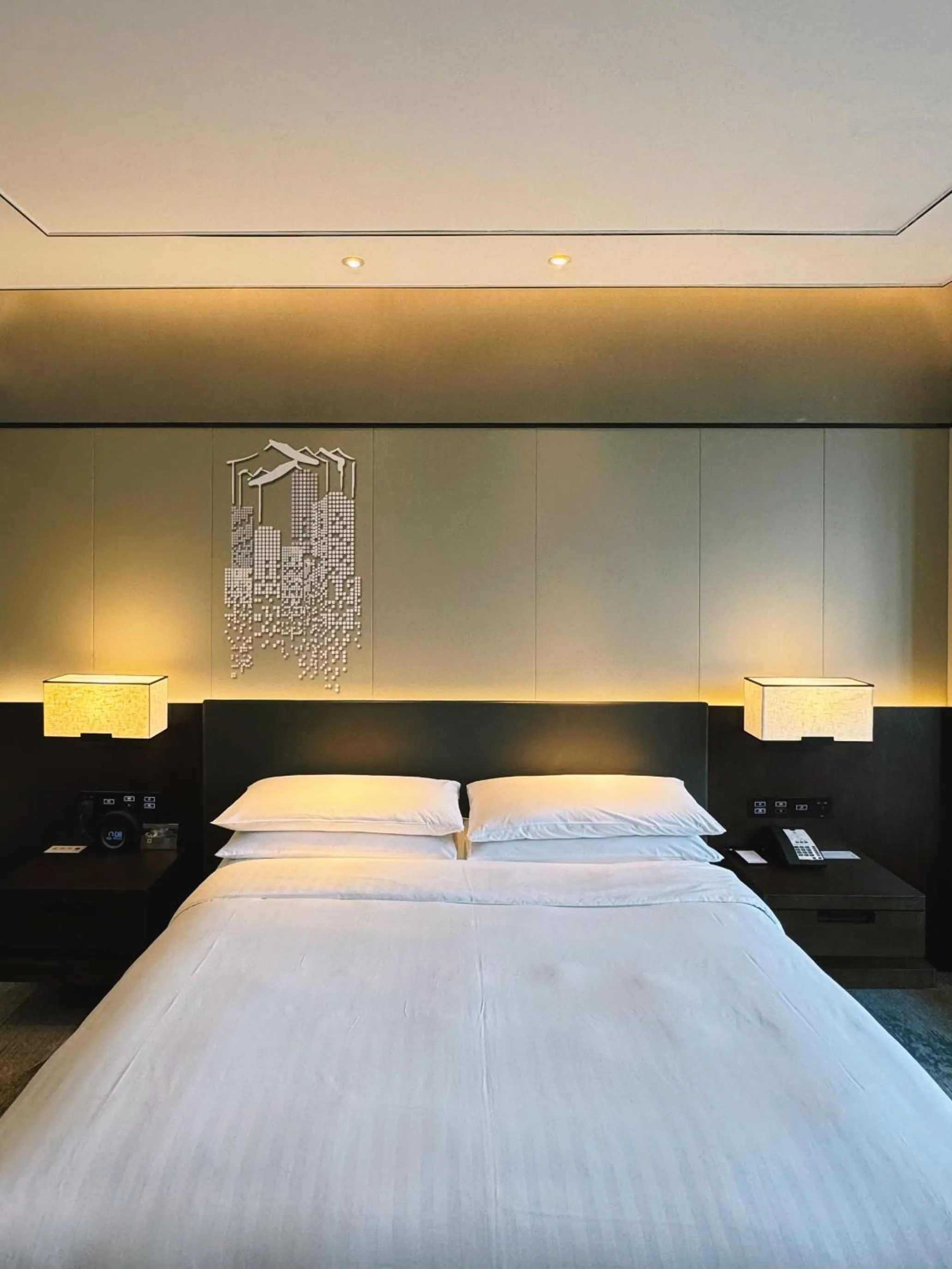 Bed in Hangzhou Marriott Hotel Lin'an