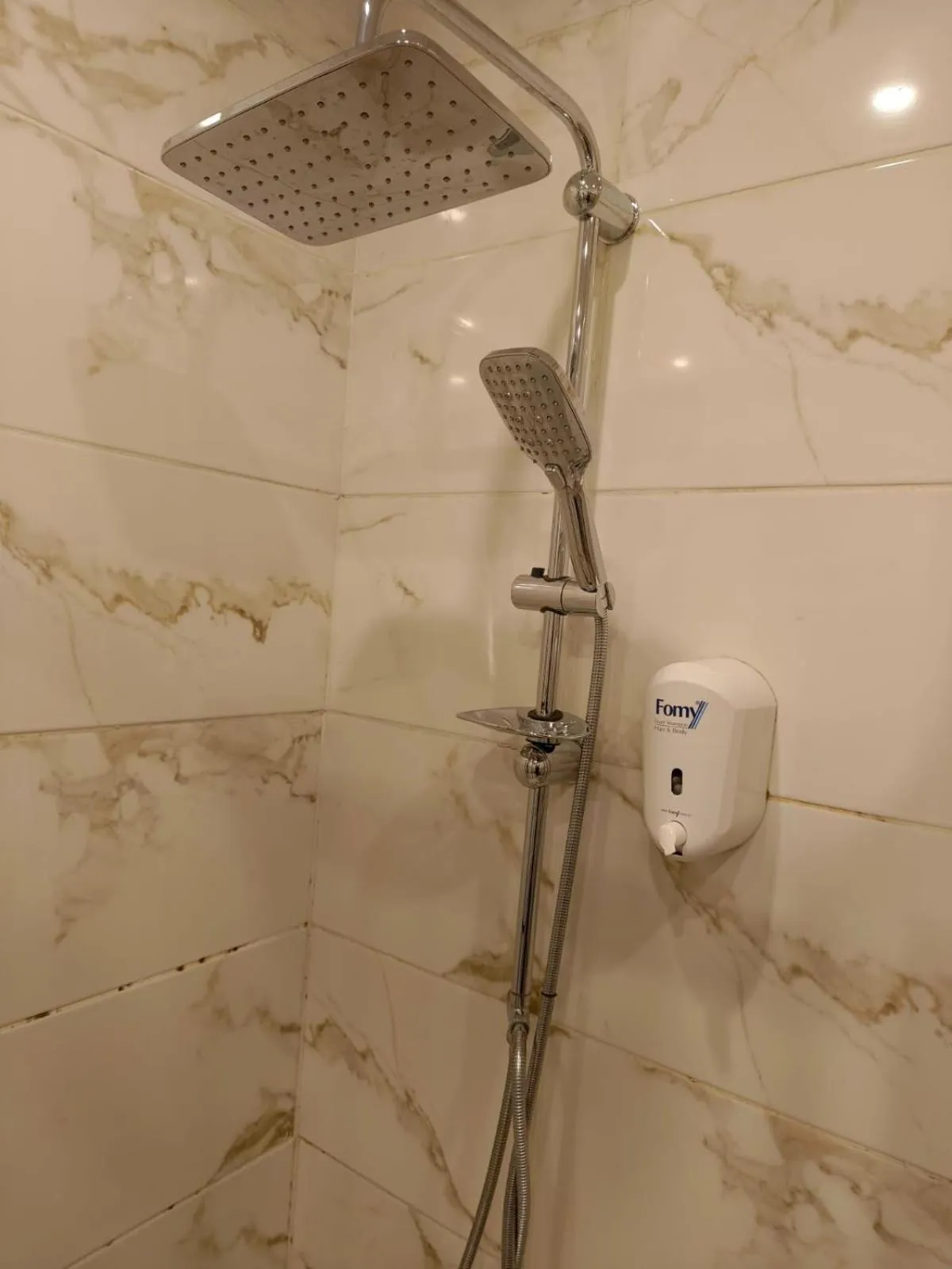 Shower in Royal Garden Suite and Hotel