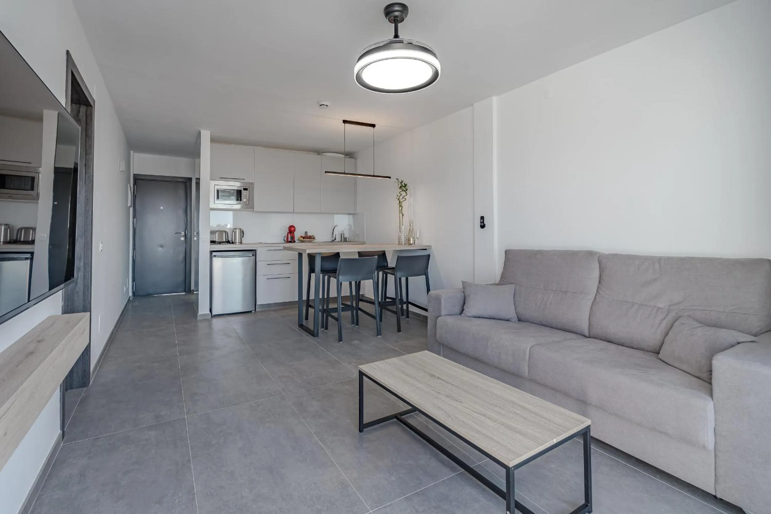 Kitchen or kitchenette in Costa Adeje Garden Aparthotel