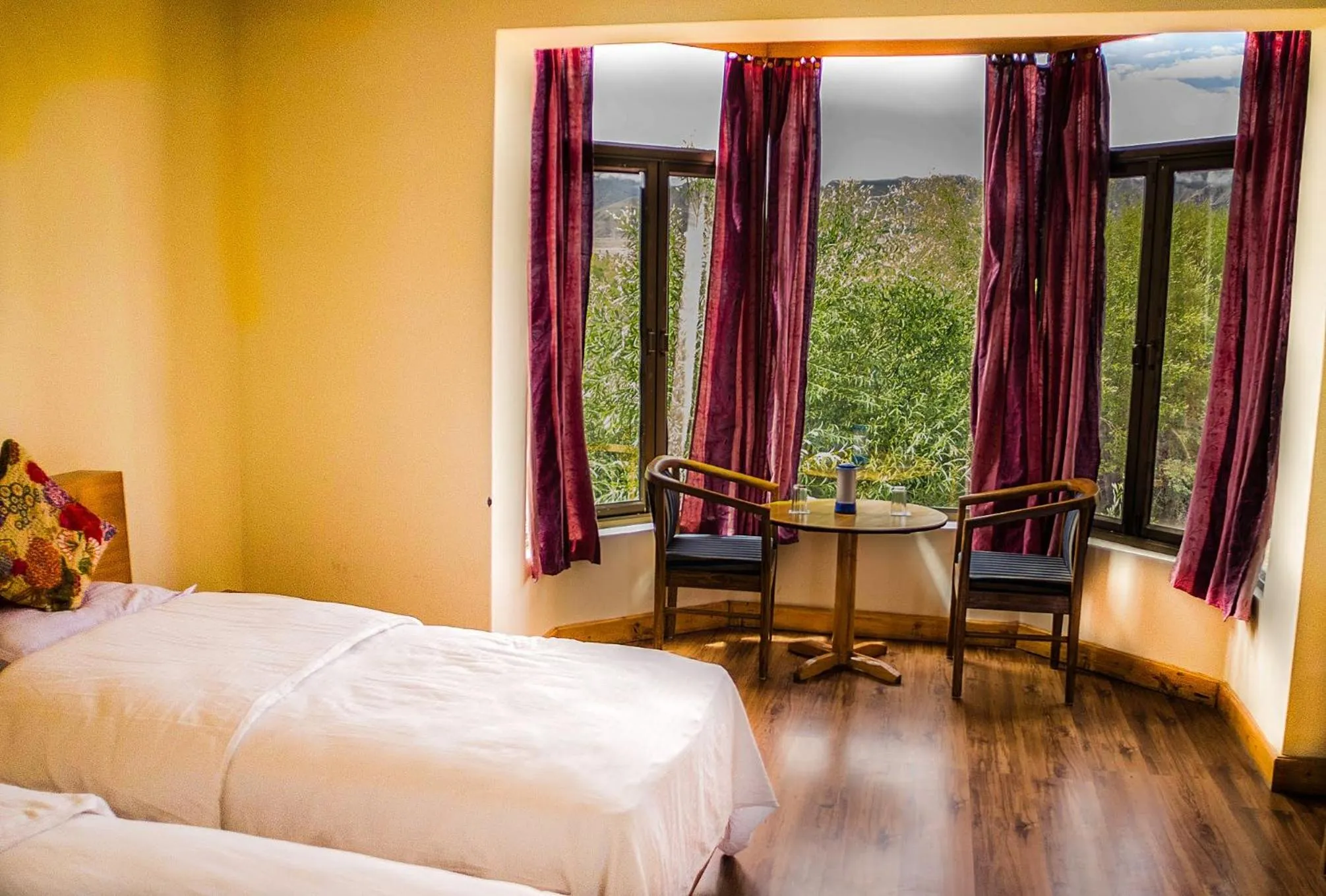 Photo of the whole room, Bed in The Nature Residency - A Riverside Resort in Leh
