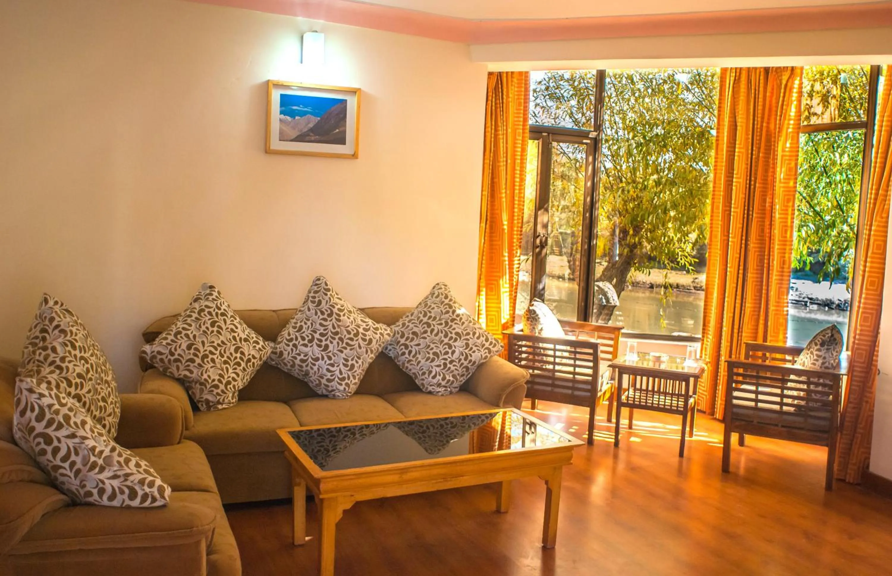 Living room in The Nature Residency - A Riverside Resort in Leh