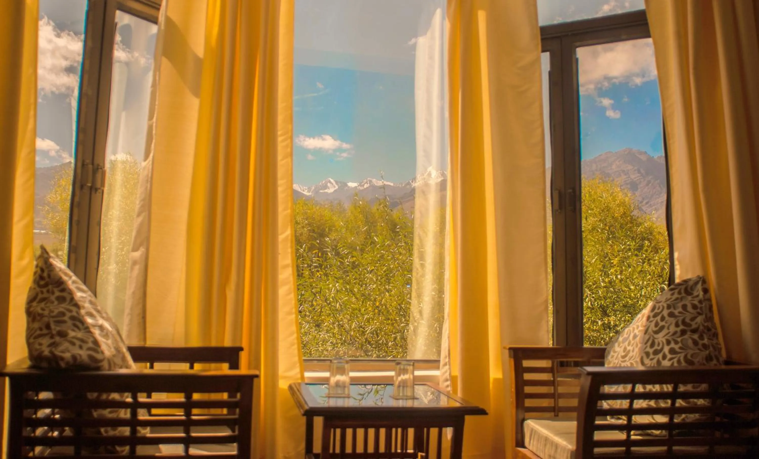 Mountain view in The Nature Residency - A Riverside Resort in Leh