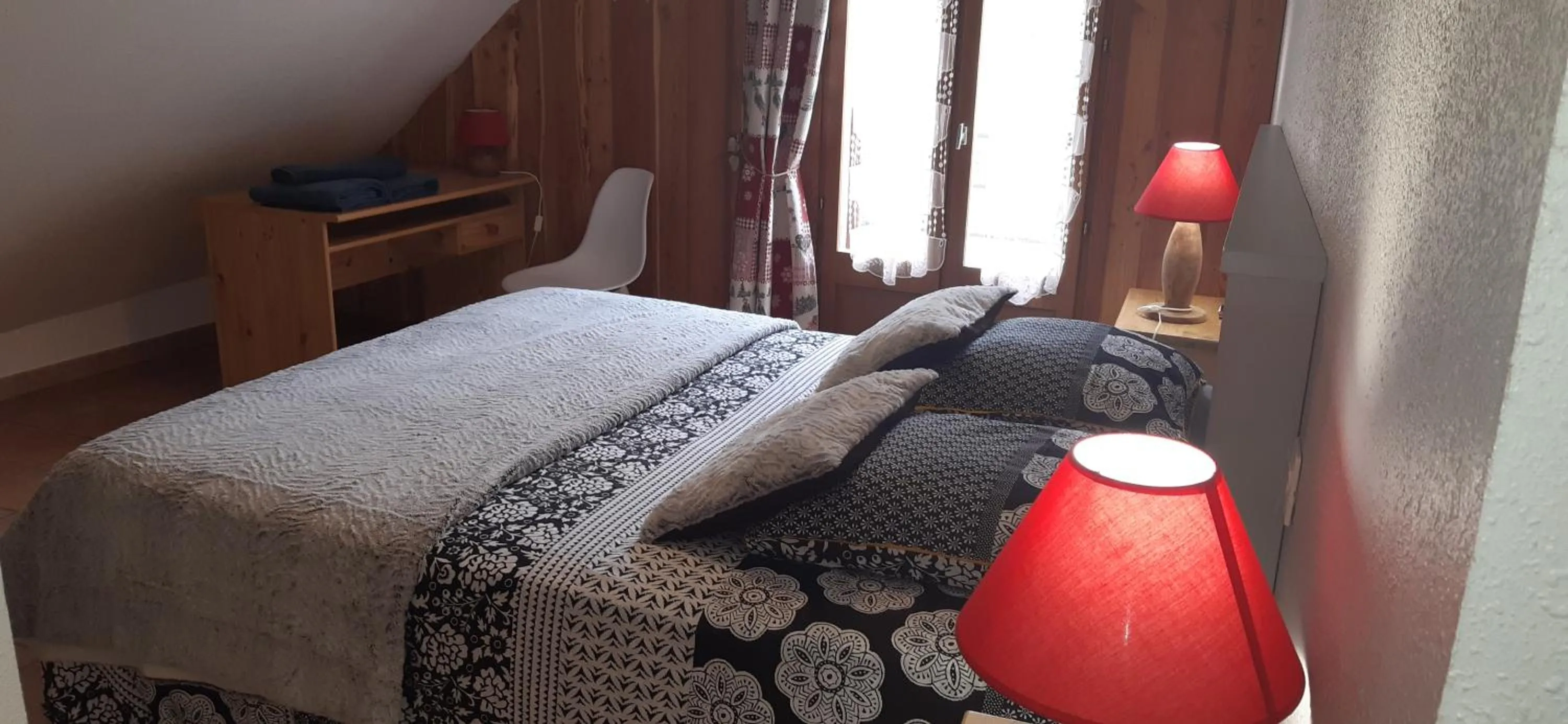 Bed in Chambres d'hotes Les Clarines