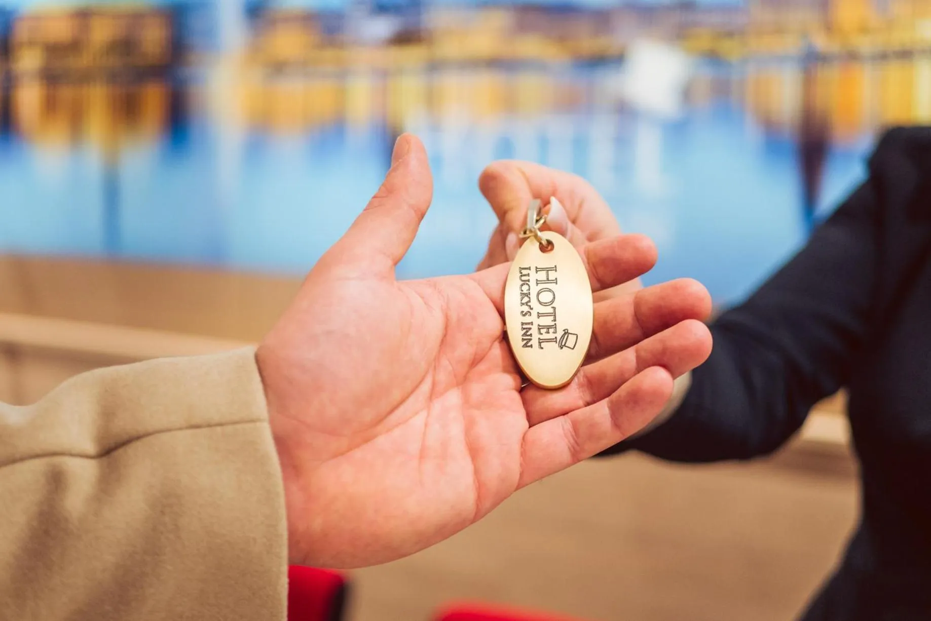 Property logo or sign in Hotel Luckys Inn