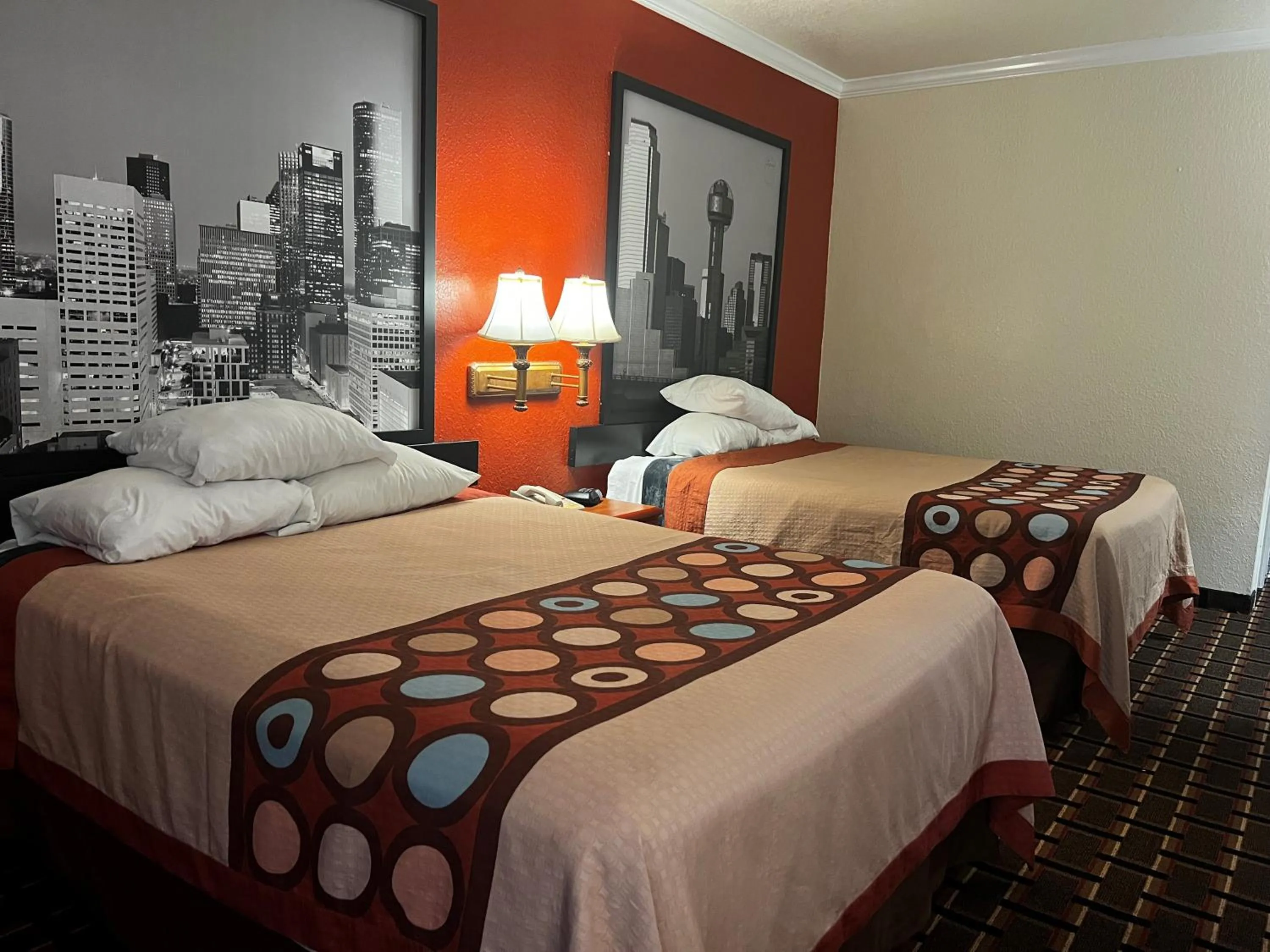 Bedroom, Bed in Super 8 by Wyndham Brookshire TX