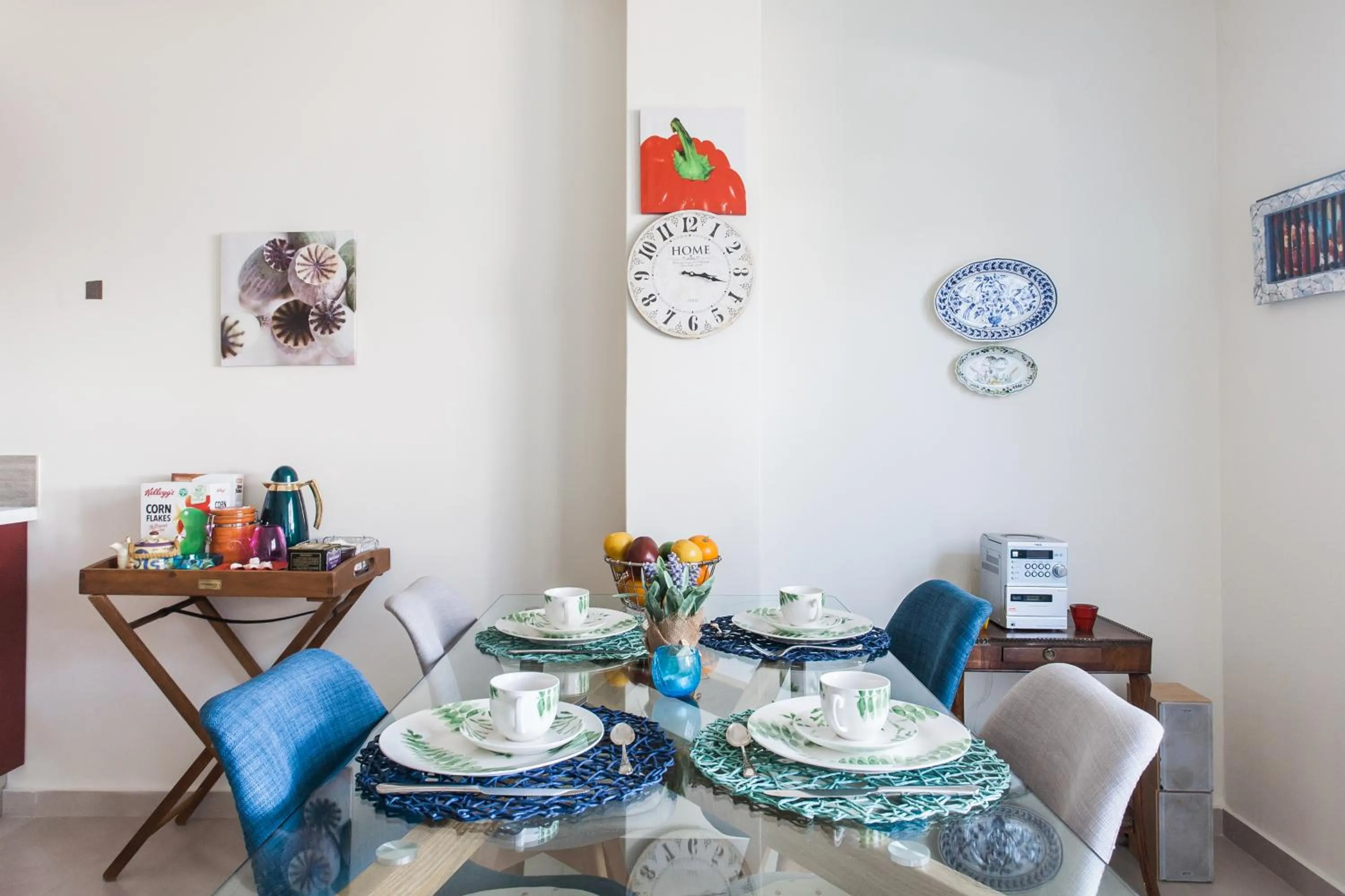 Dining area in Athens Homes