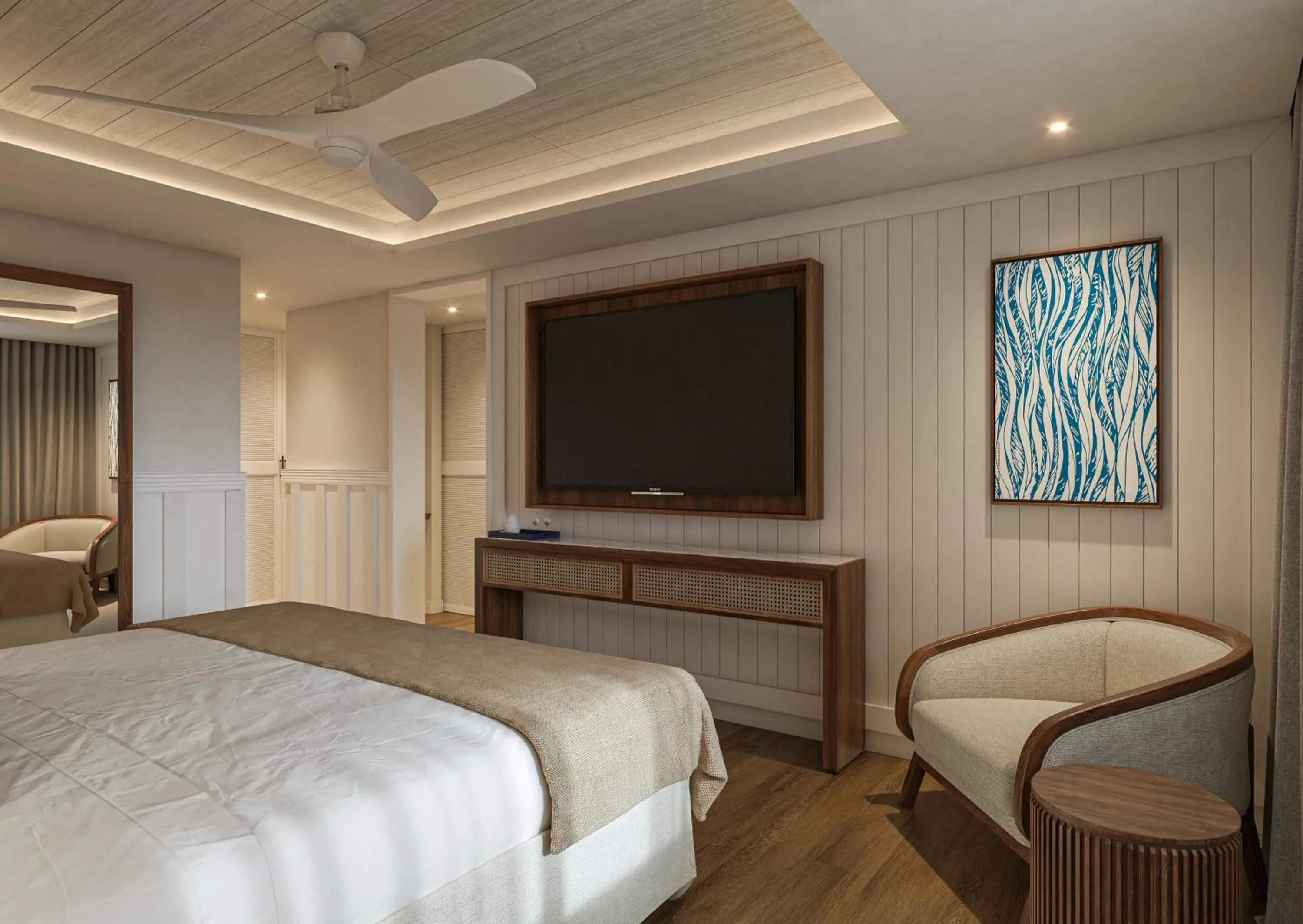 Bedroom, Bed in Secrets Saint Lucia Resort & Spa - All Inclusive