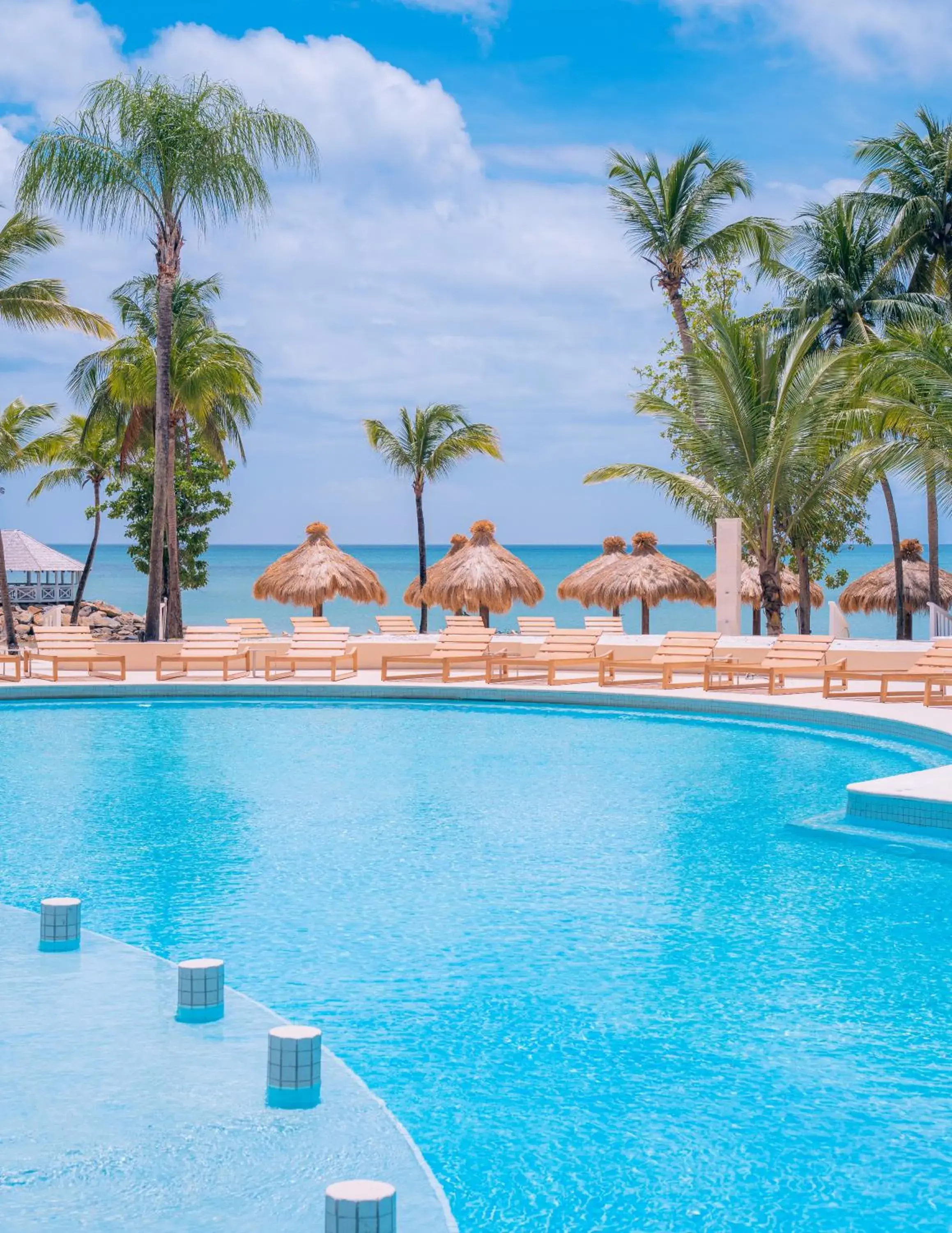 Pool view in Secrets Saint Lucia Resort & Spa - All Inclusive Pool view in Secrets Saint Lucia Resort & Spa - All Inclusive