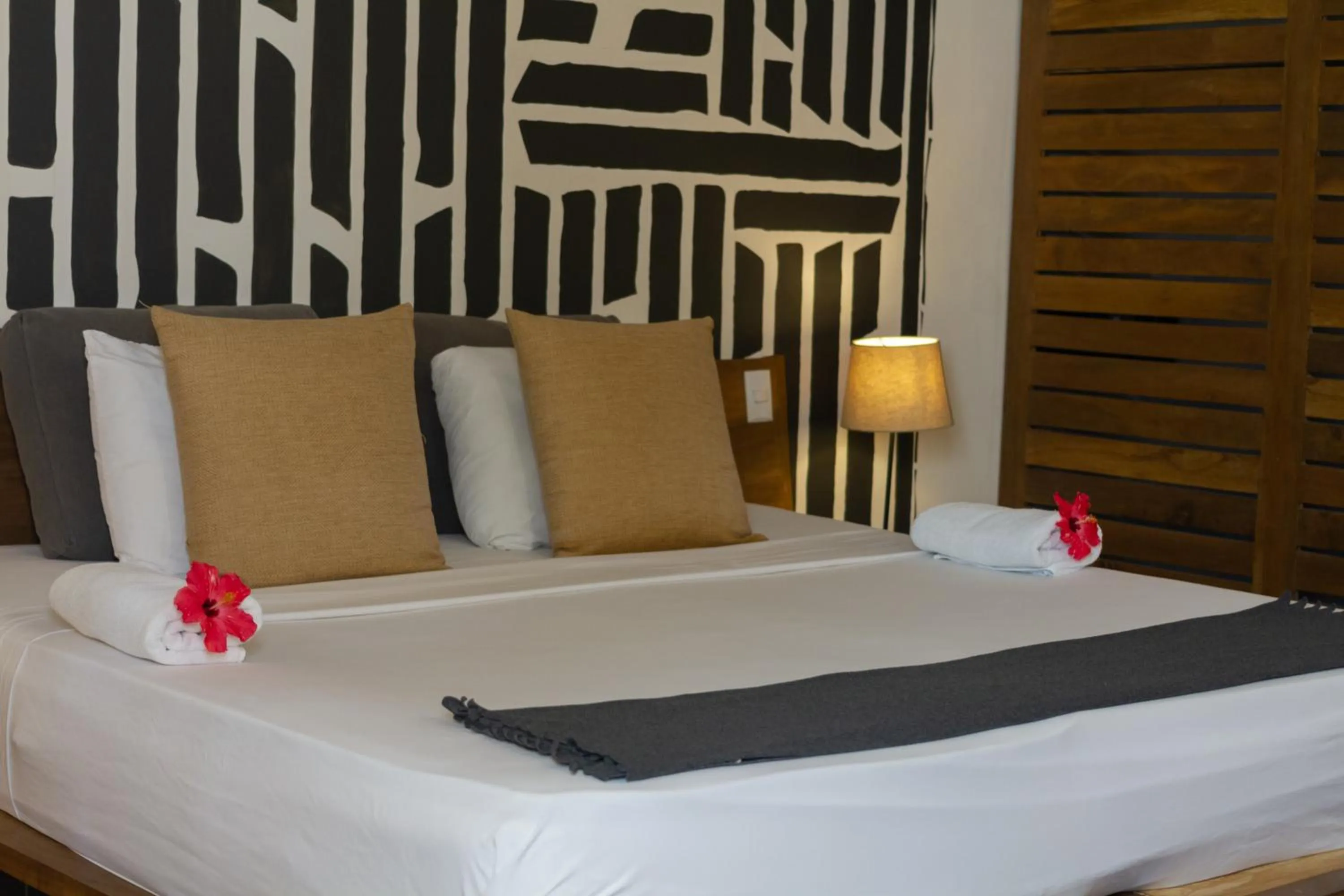 Bed in Afreeka Beach Hotel
