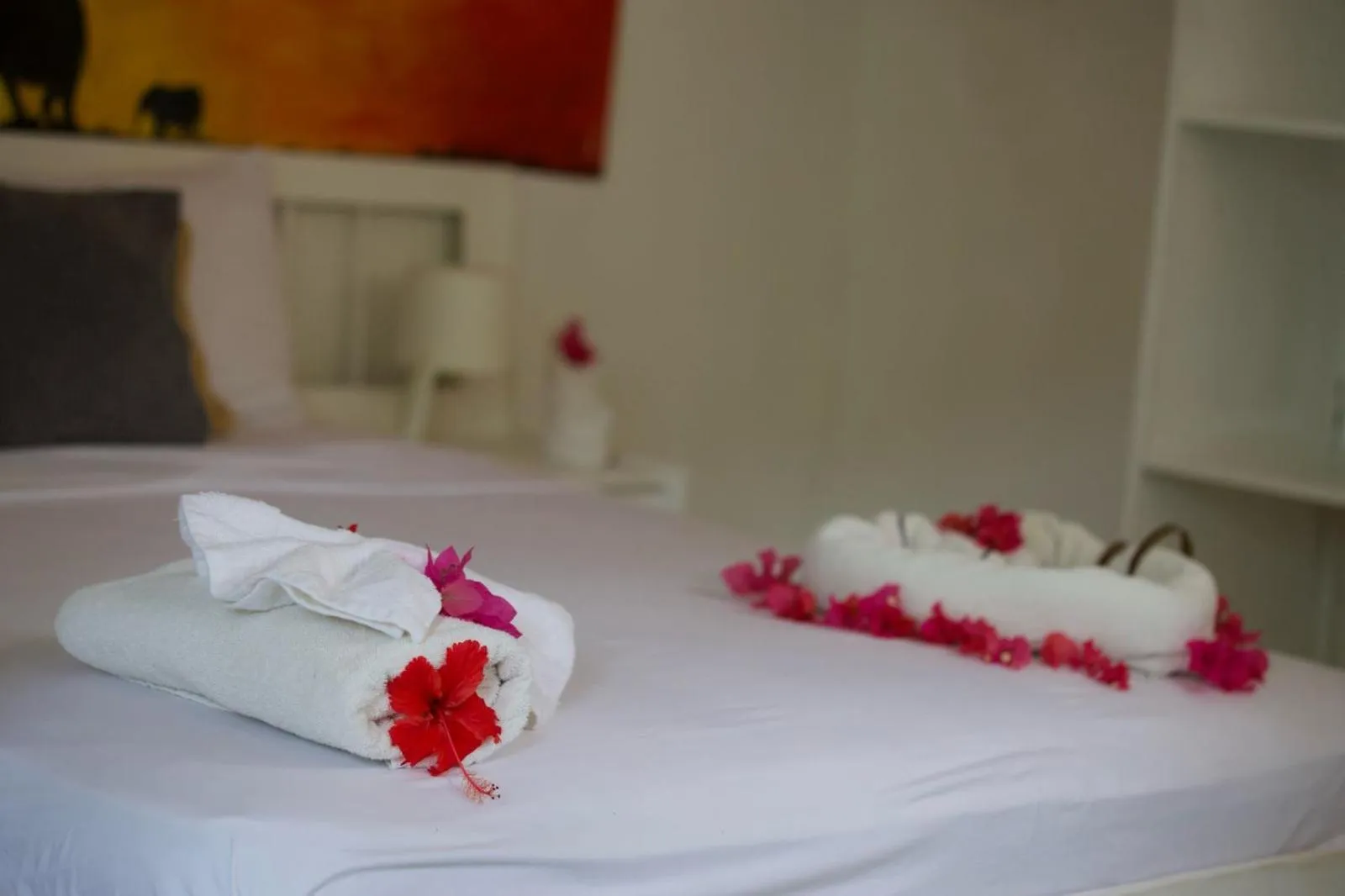 Bed in Afreeka Beach Hotel